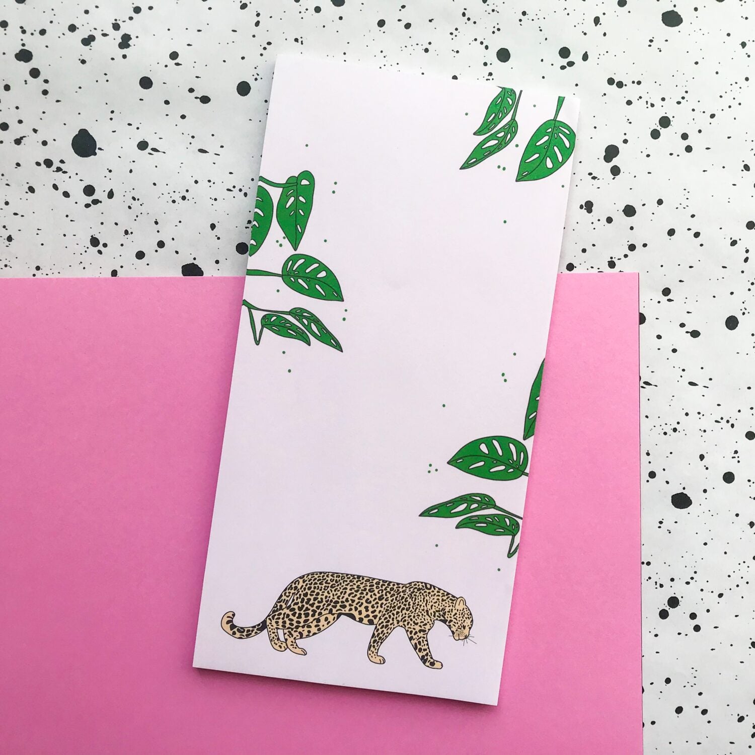 Konfettikrake Notizblock "Leopard"