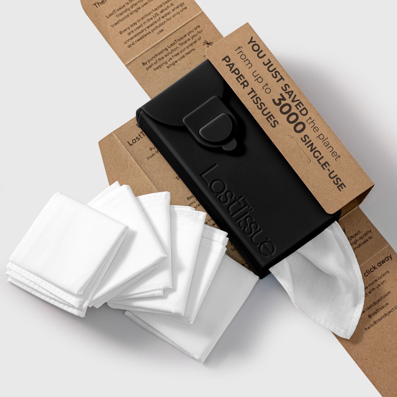 LastObject Stofftaschentücher + Box aus Silikon "LastTissue"