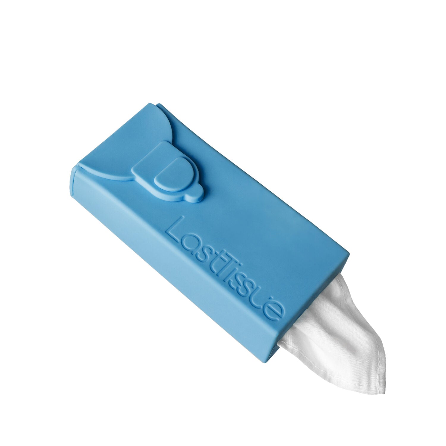 LastObject Stofftaschentücher + Box aus Silikon "LastTissue" Blue