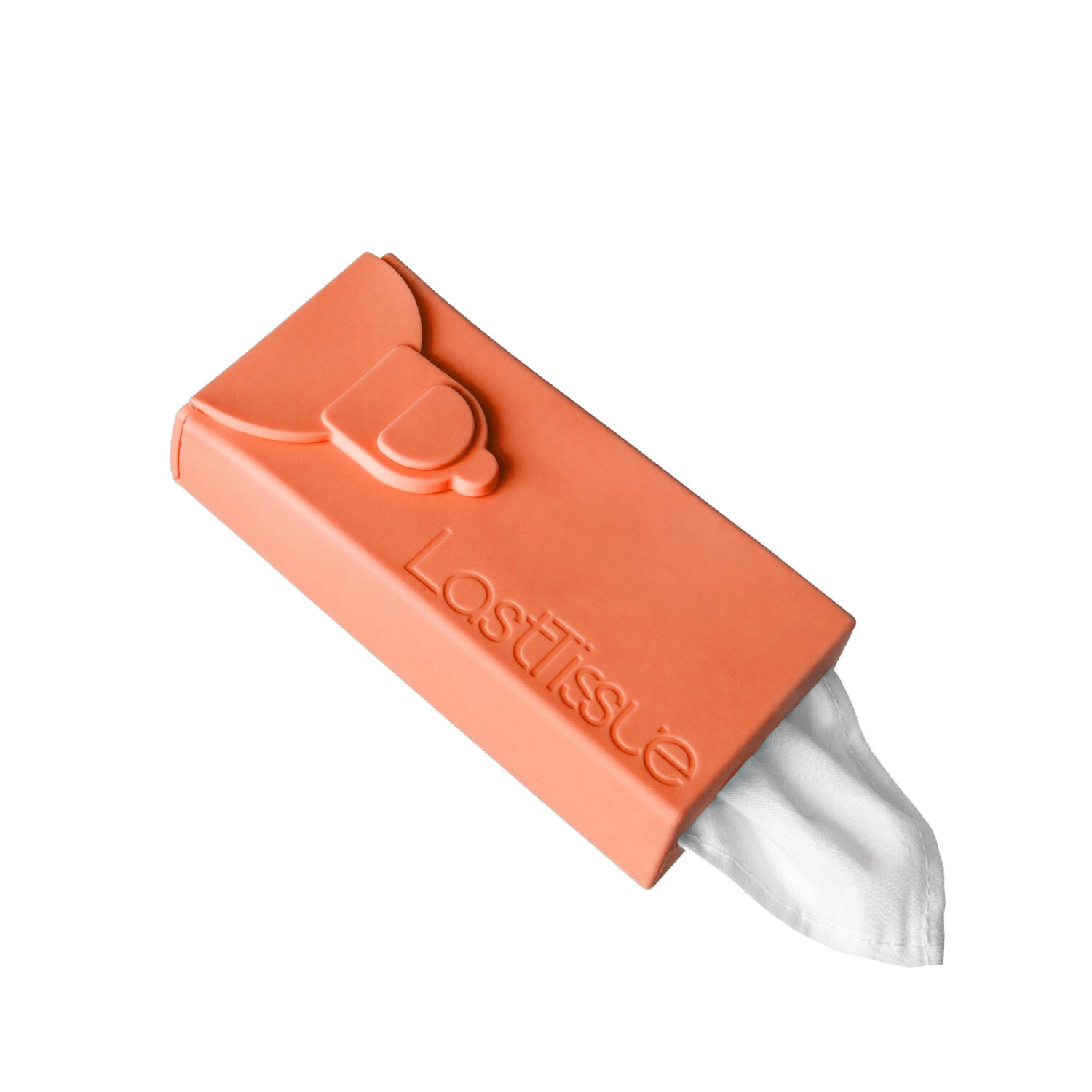 LastObject Stofftaschentücher + Box aus Silikon "LastTissue" Peach