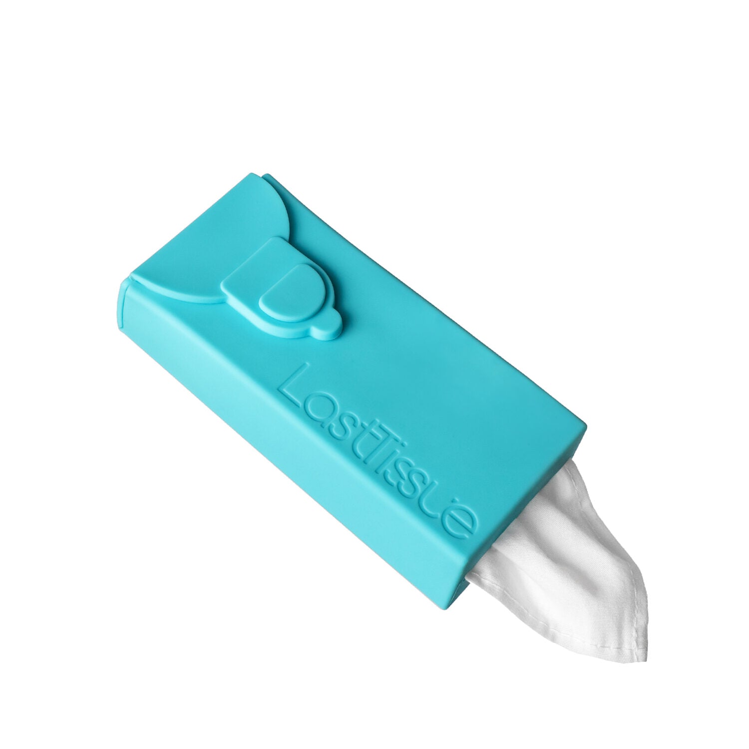 LastObject Stofftaschentücher + Box aus Silikon "LastTissue" Turqouise