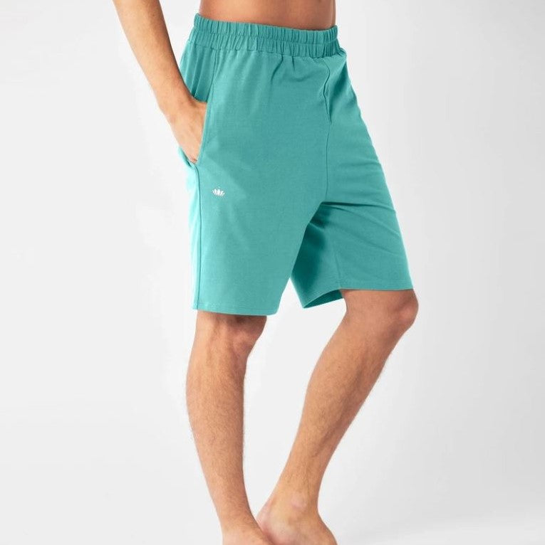 Lotuscrafts Organic Mens Yoga Short M Seegrün