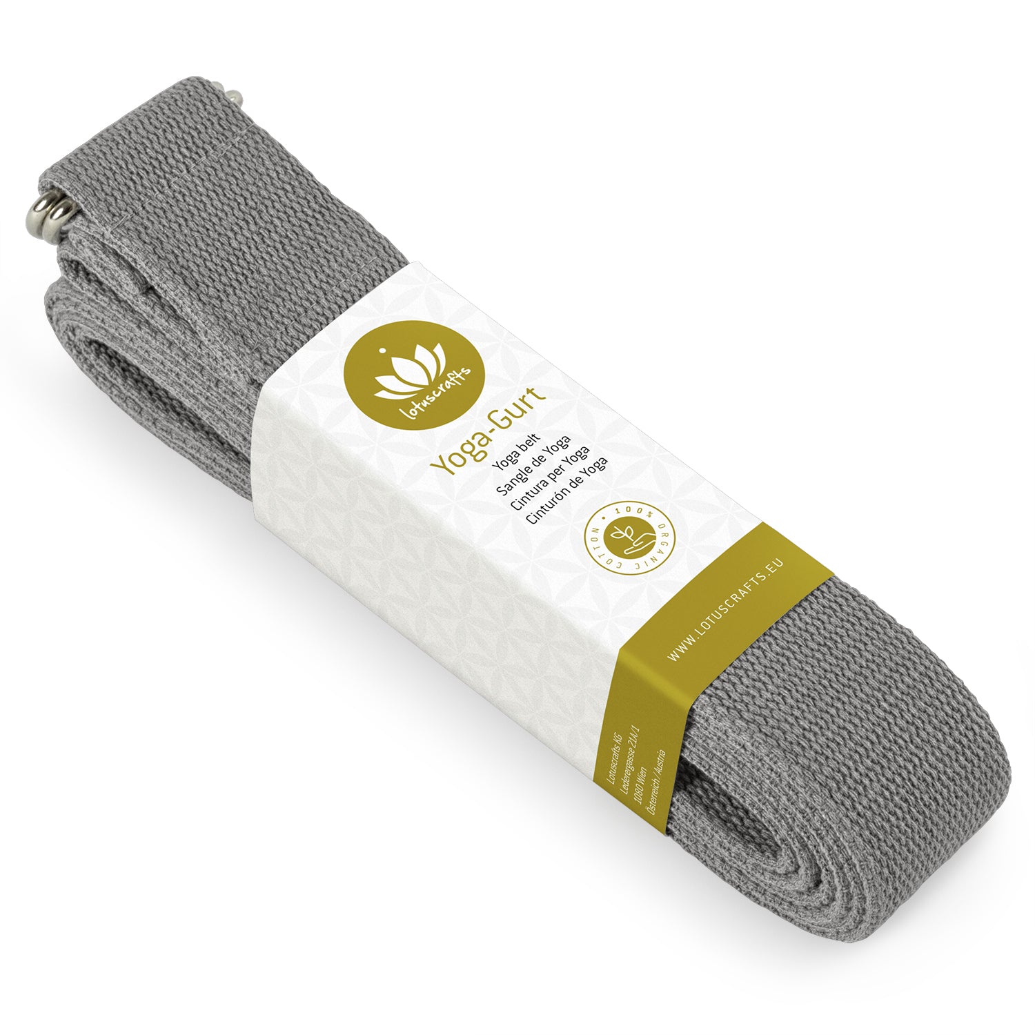 Lotuscrafts Yoga-Gurt Anthrazit