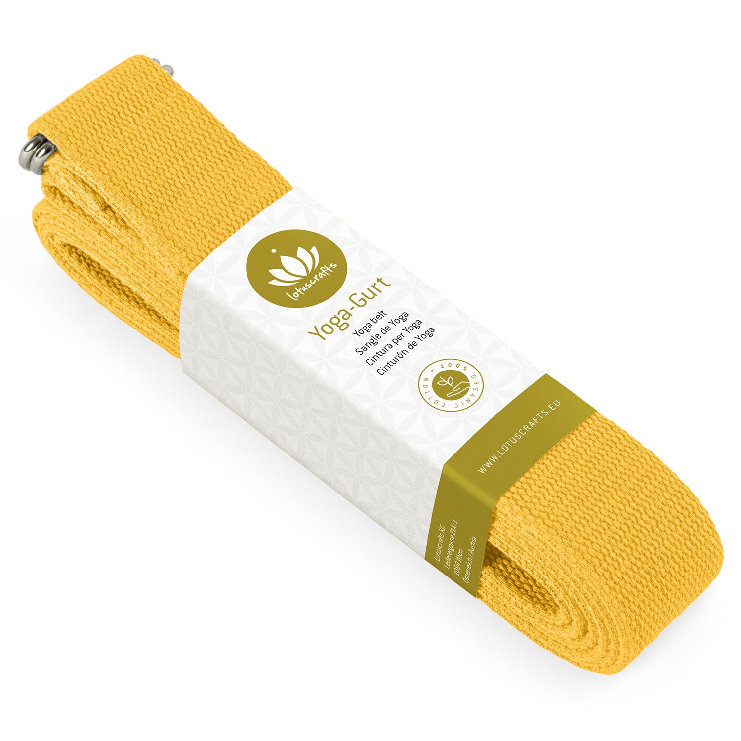 Lotuscrafts Yoga-Gurt Safran