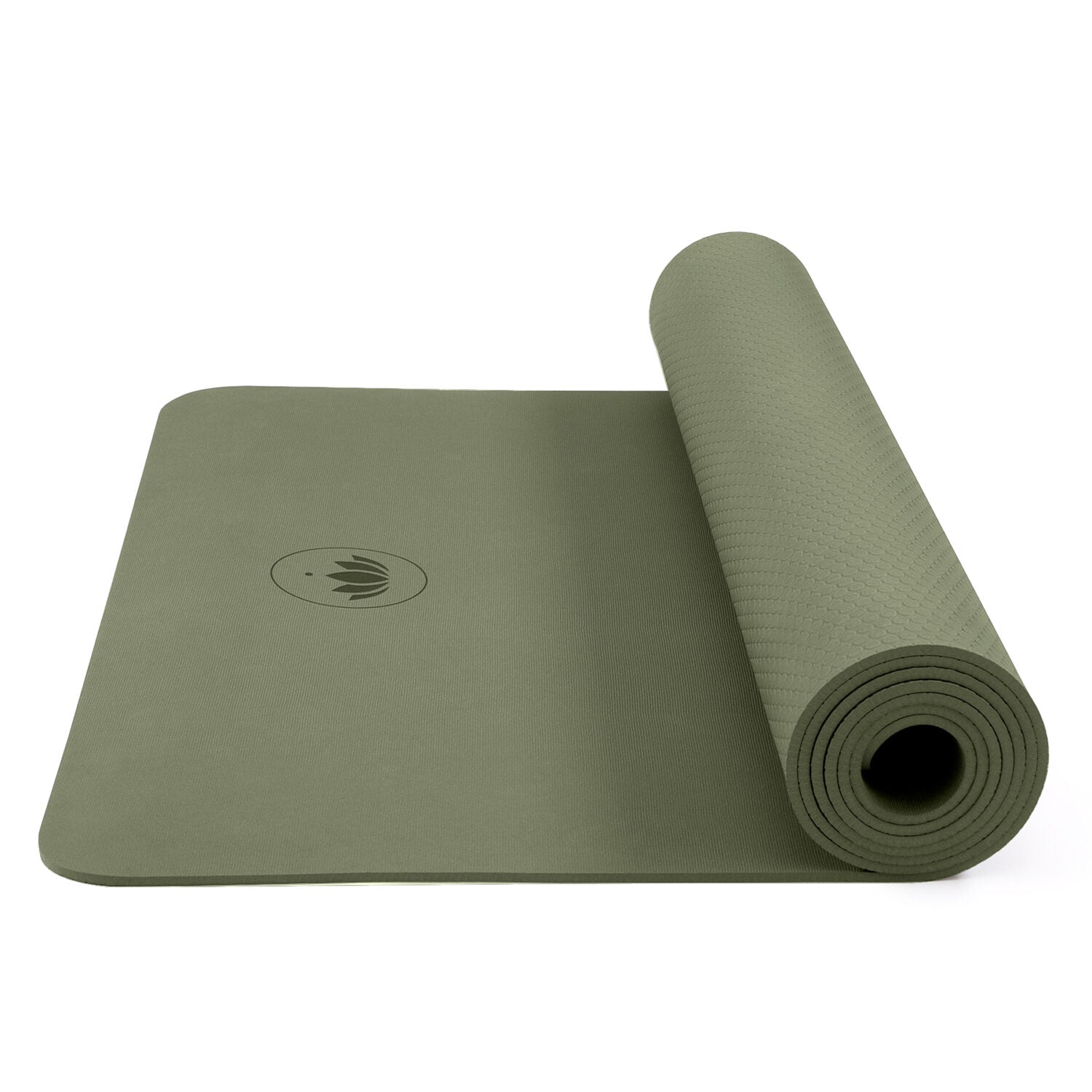 Lotuscrafts Yogamatte "THRIVE" - Oil Green