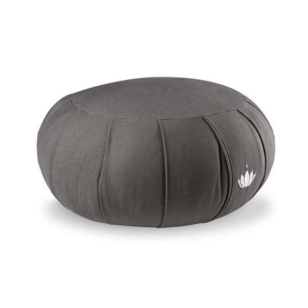 Lotuscrafts Zafu-Meditationskissen "Zen Kapok" Anthrazit