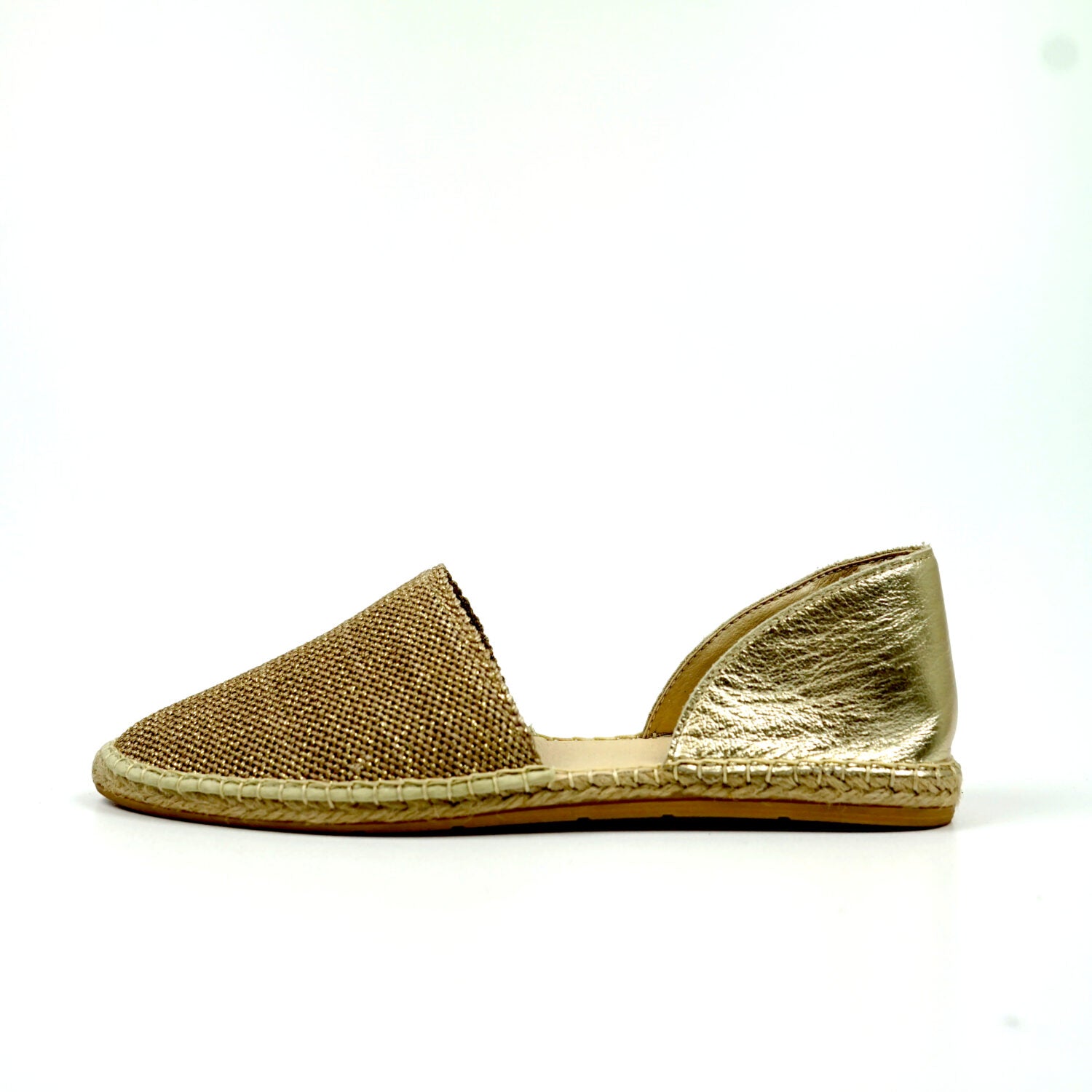 Espadrij l´originale Slipper "Louvre Metallique" beige platinum