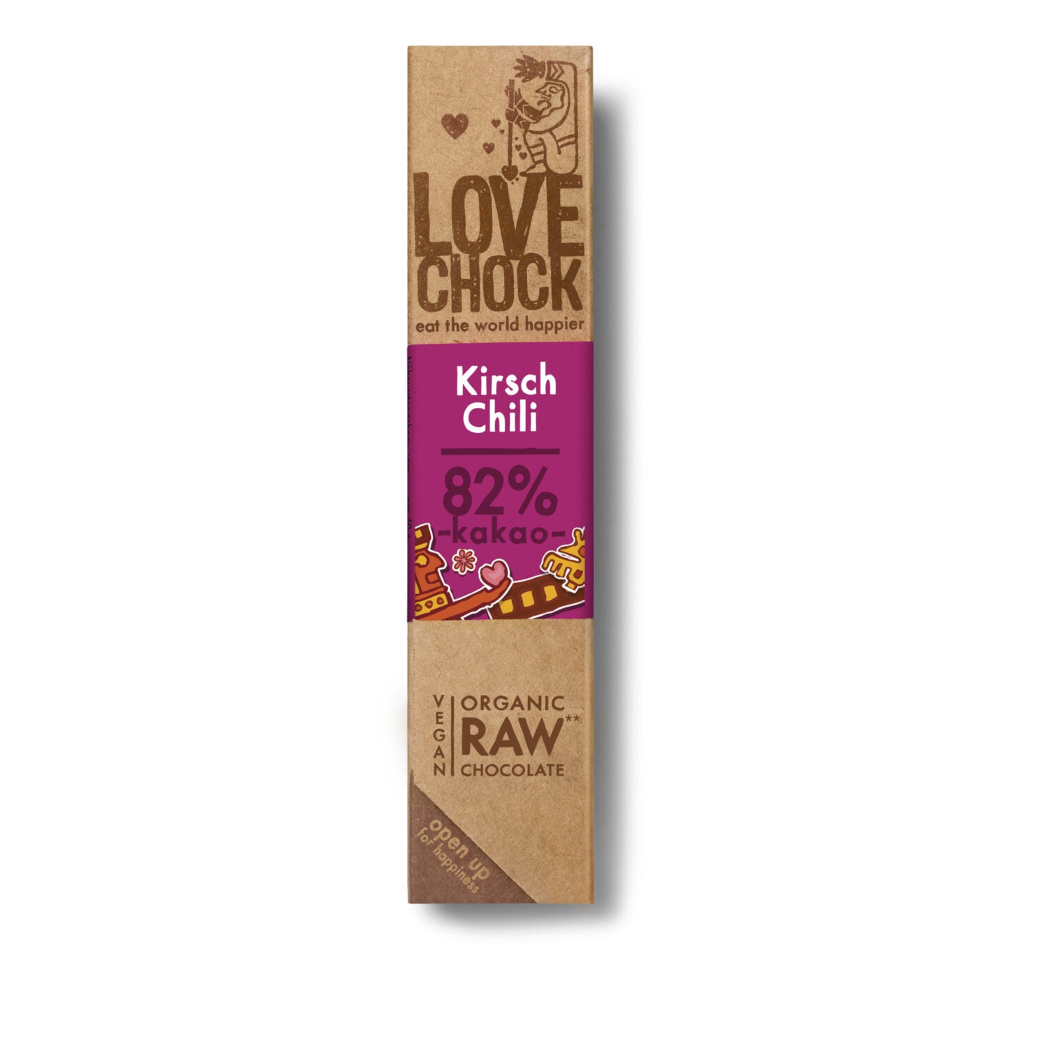 Lovechock Riegel Kirsch Chili 82%