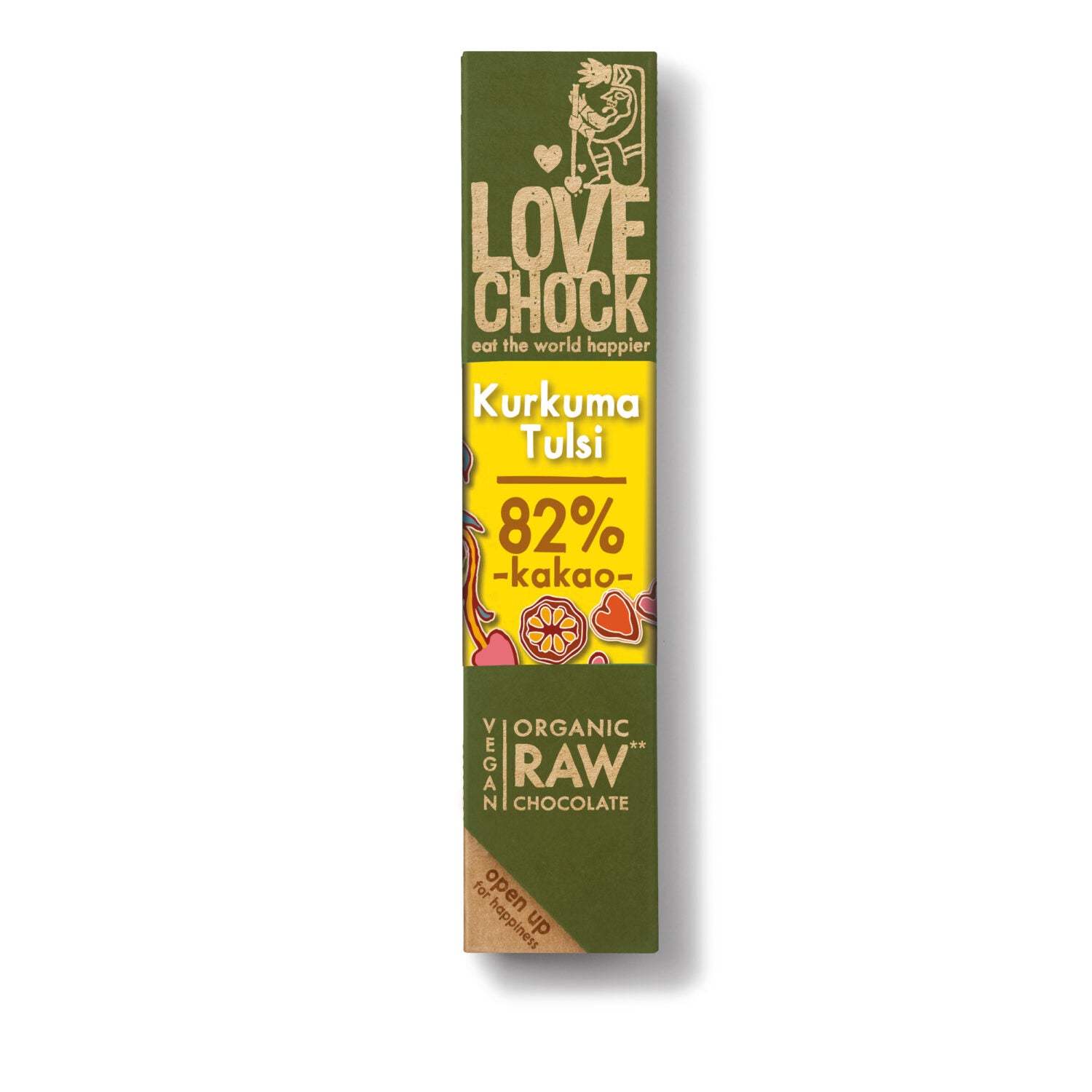Lovechock Riegel Kurkuma Tulsi 82%
