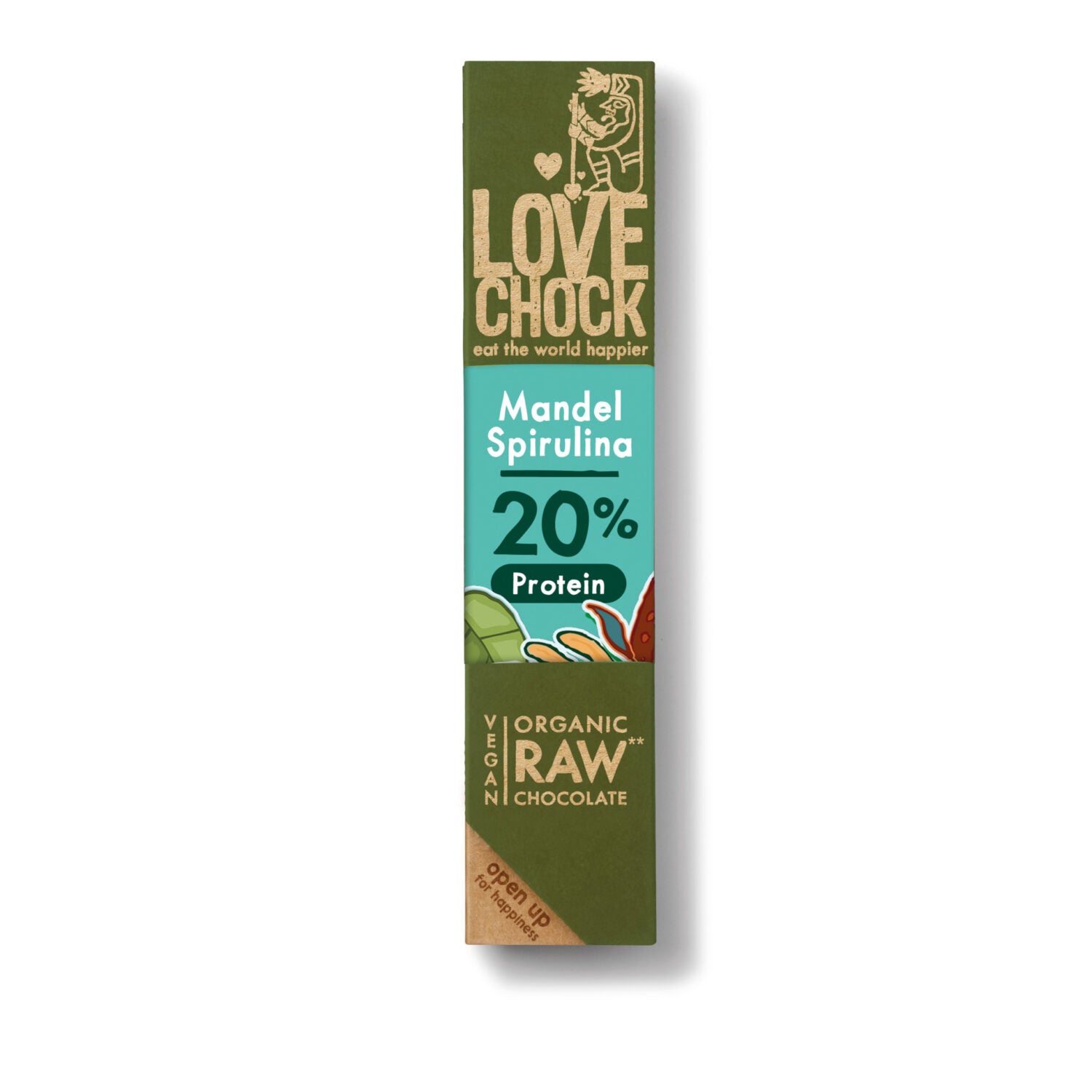 Lovechock Riegel Mandel Spirulina