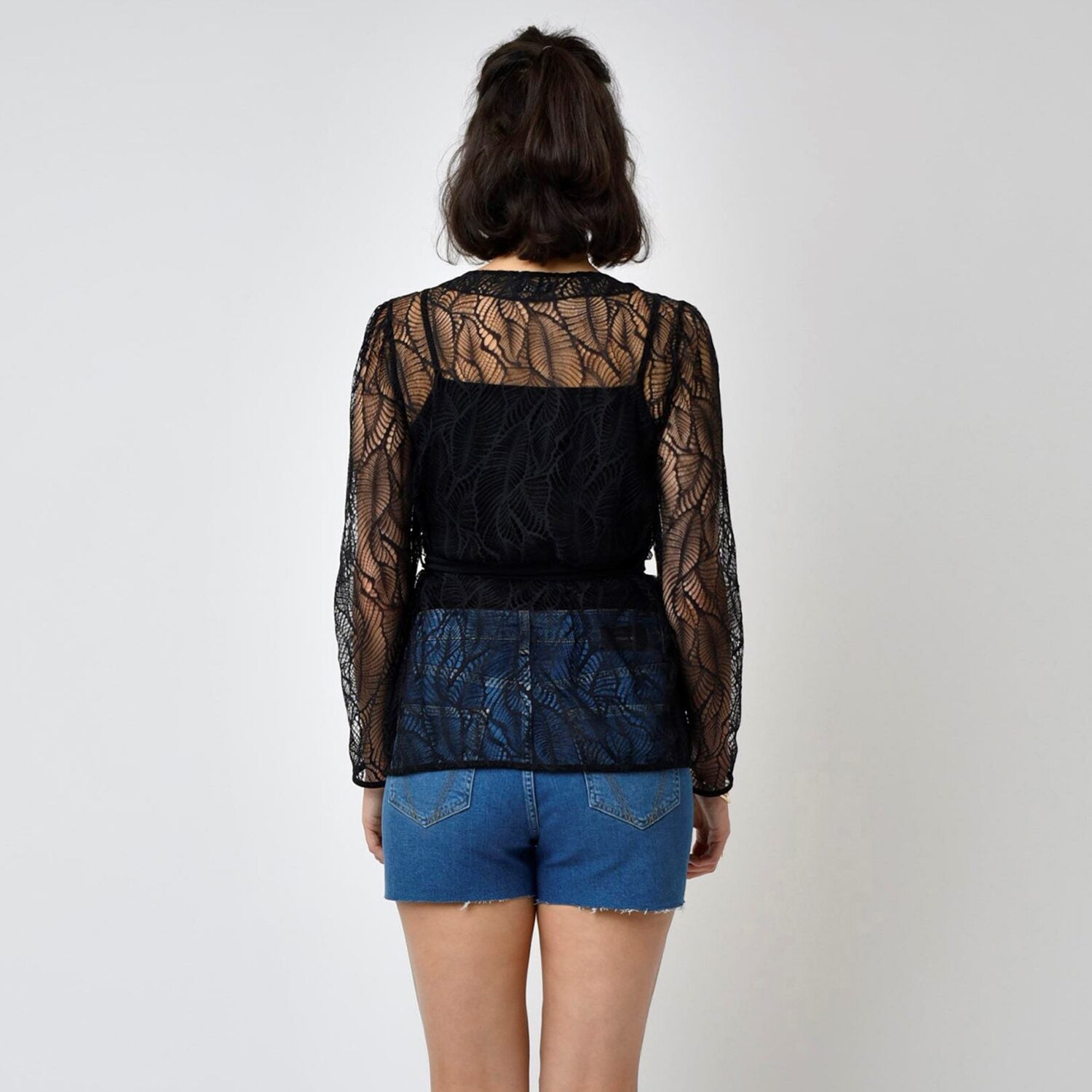 Lovjoi Bluse "CHANTEREL" - Black Lace