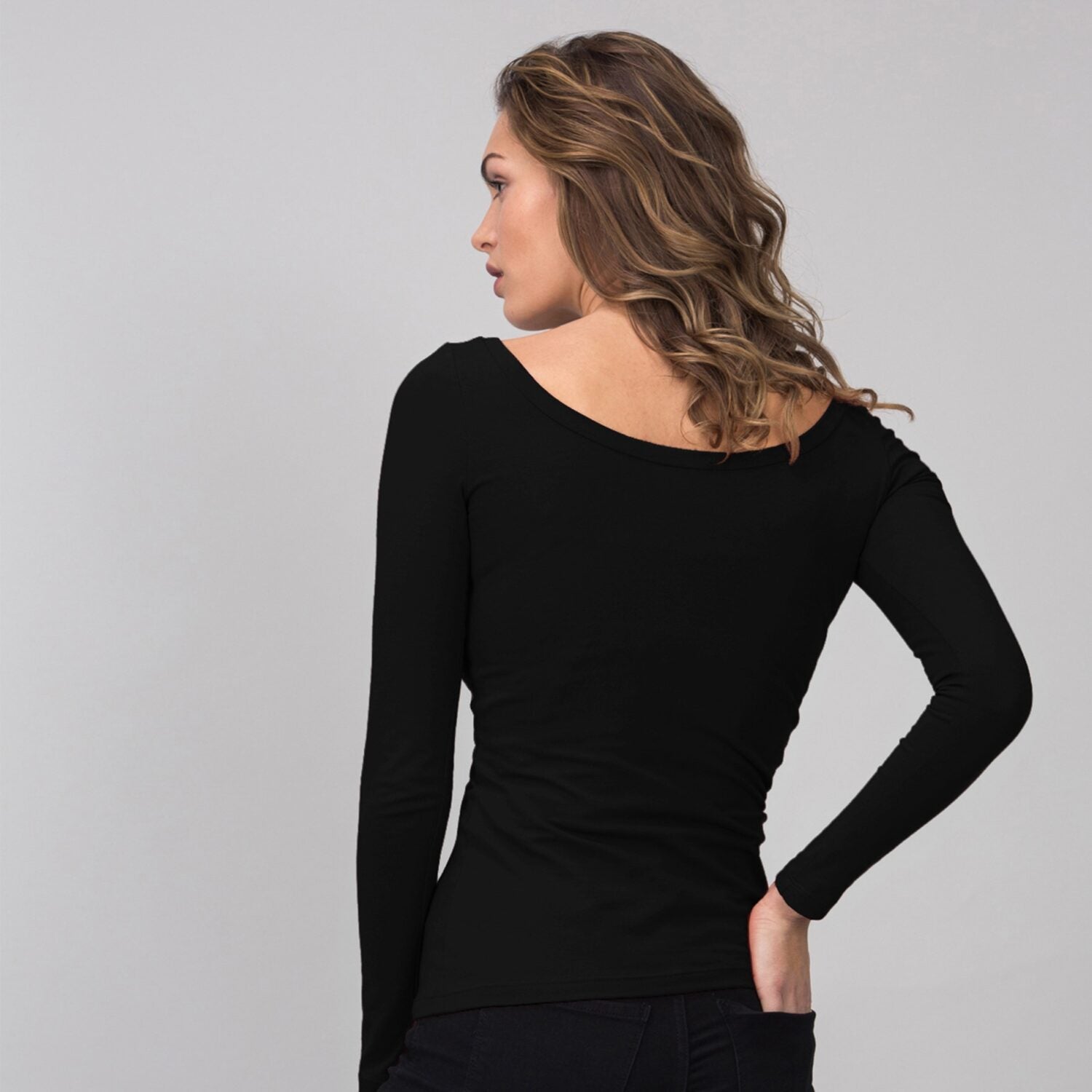 Lovjoi Longsleeve "JUNE" - Schwarz