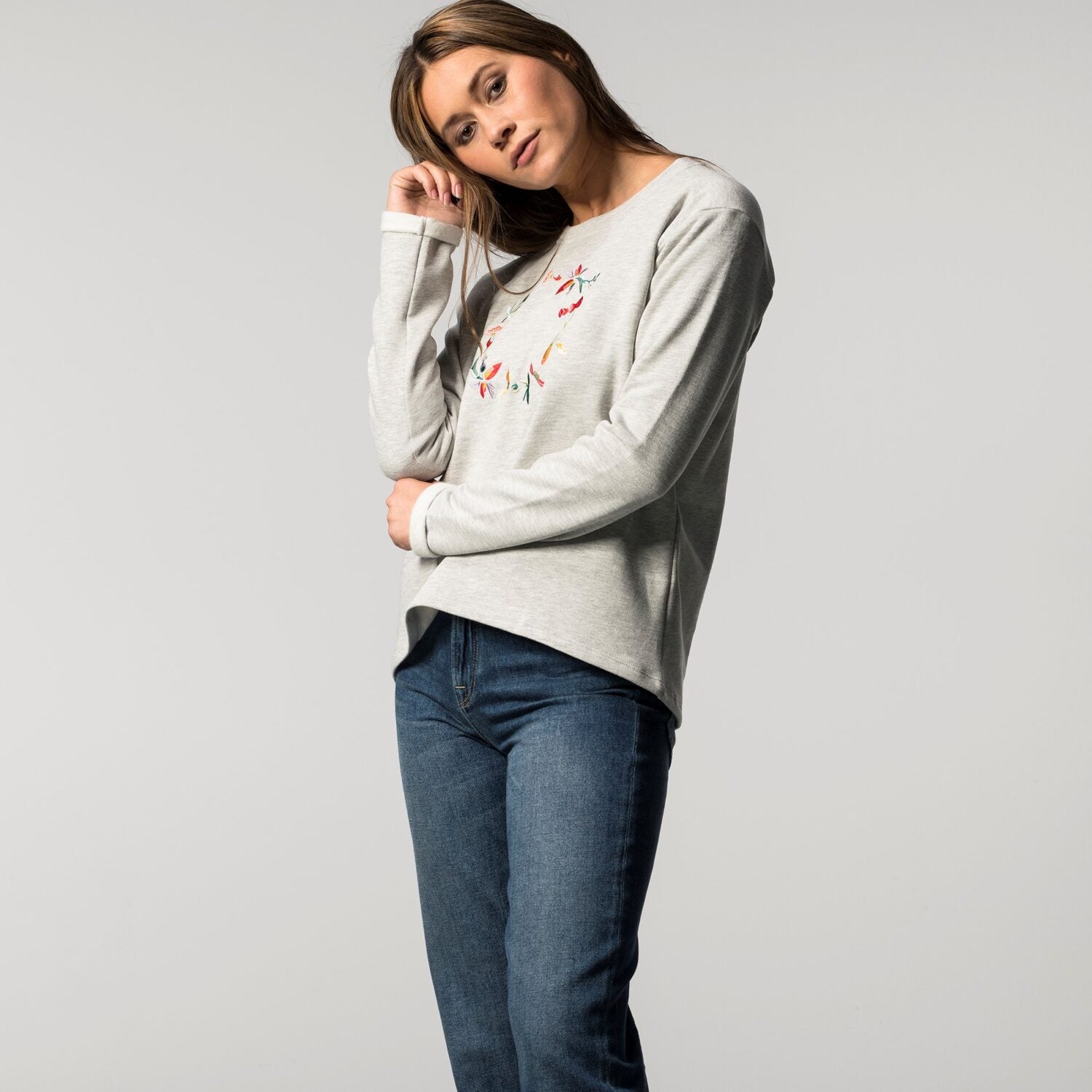 Lovjoi Sweater "GARDEN WARBLER" - Grey Melange