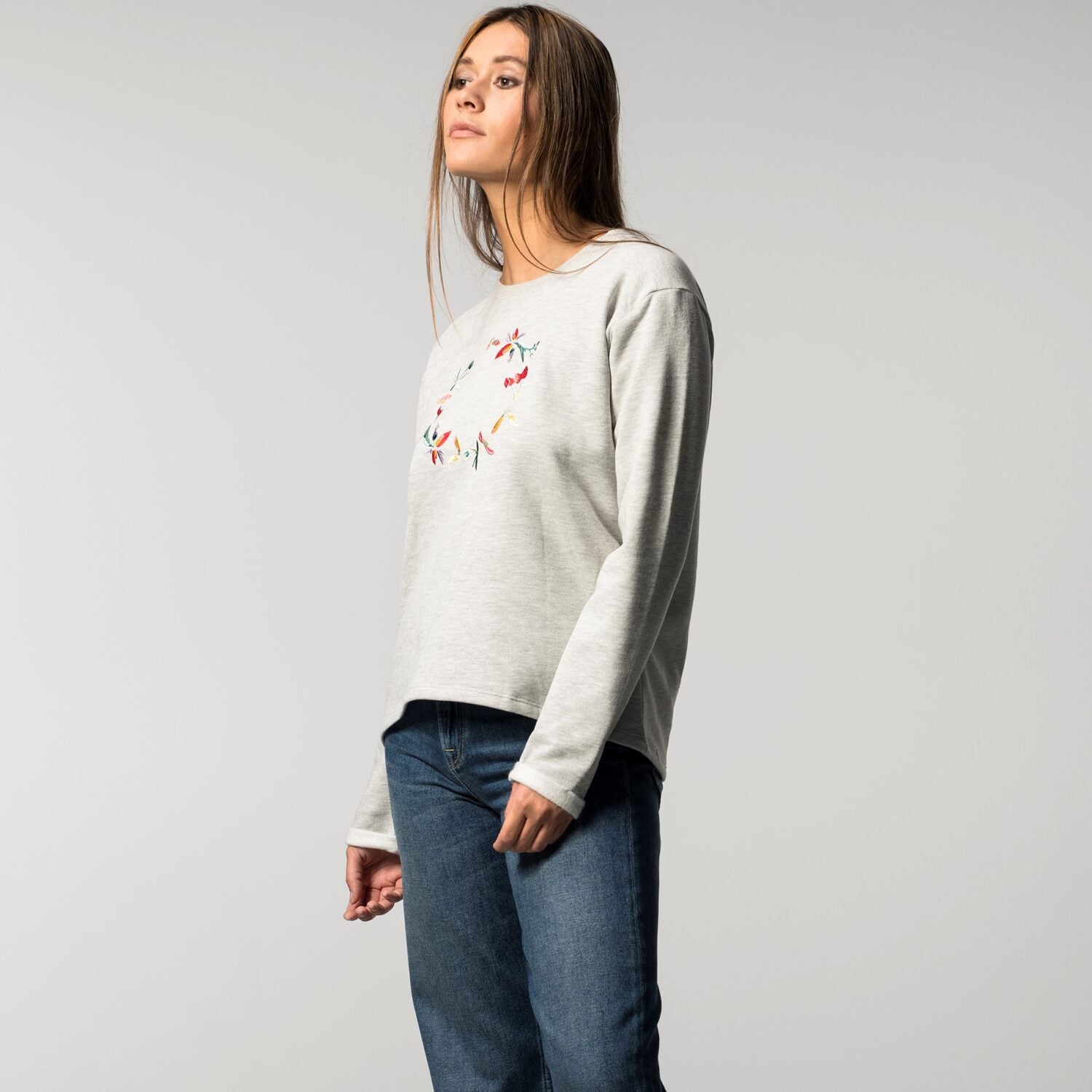 Lovjoi Sweater "GARDEN WARBLER" - Grey Melange