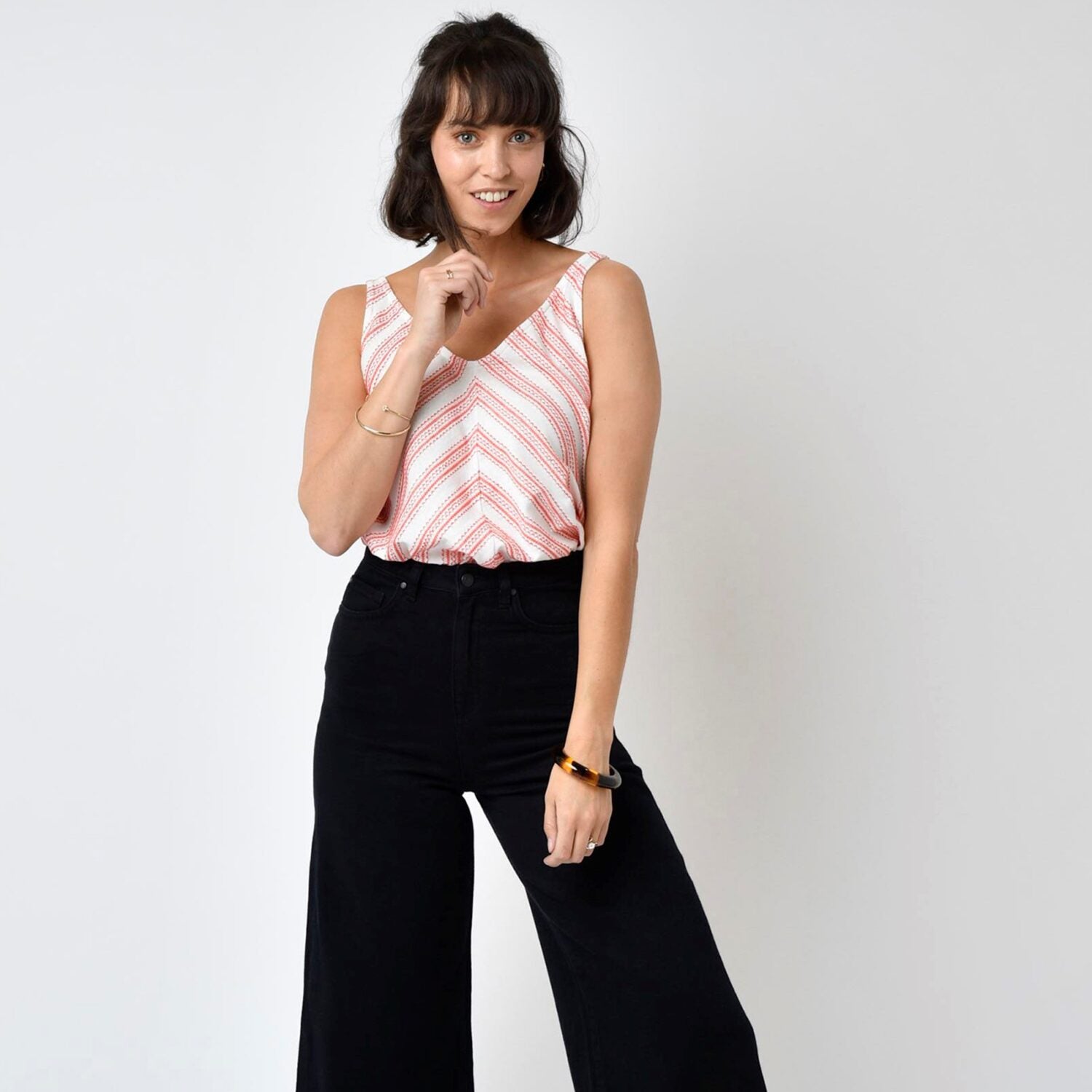 Lovjoi Top "FORSITHY" - Ivory-Melon