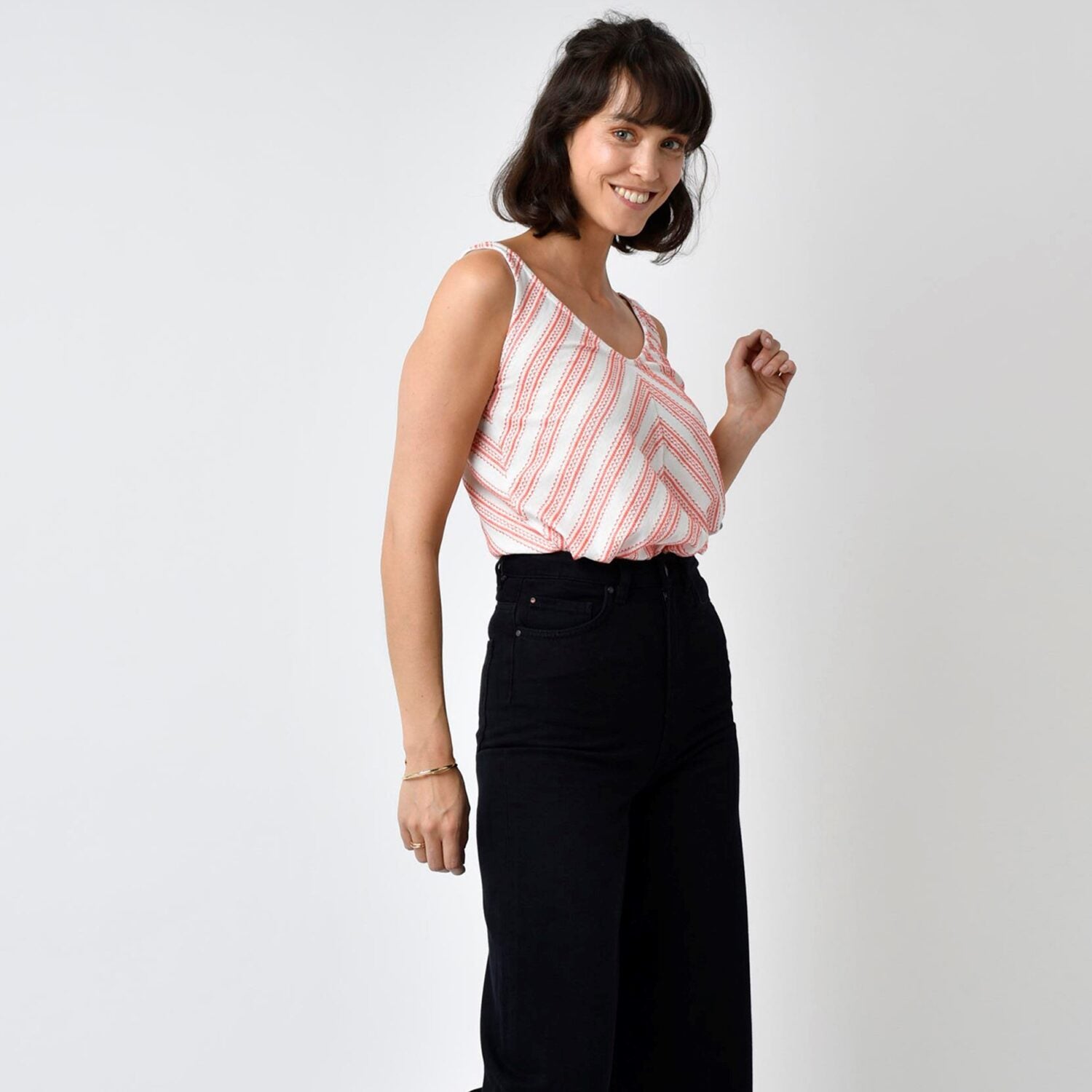 Lovjoi Top "FORSITHY" - Ivory-Melon