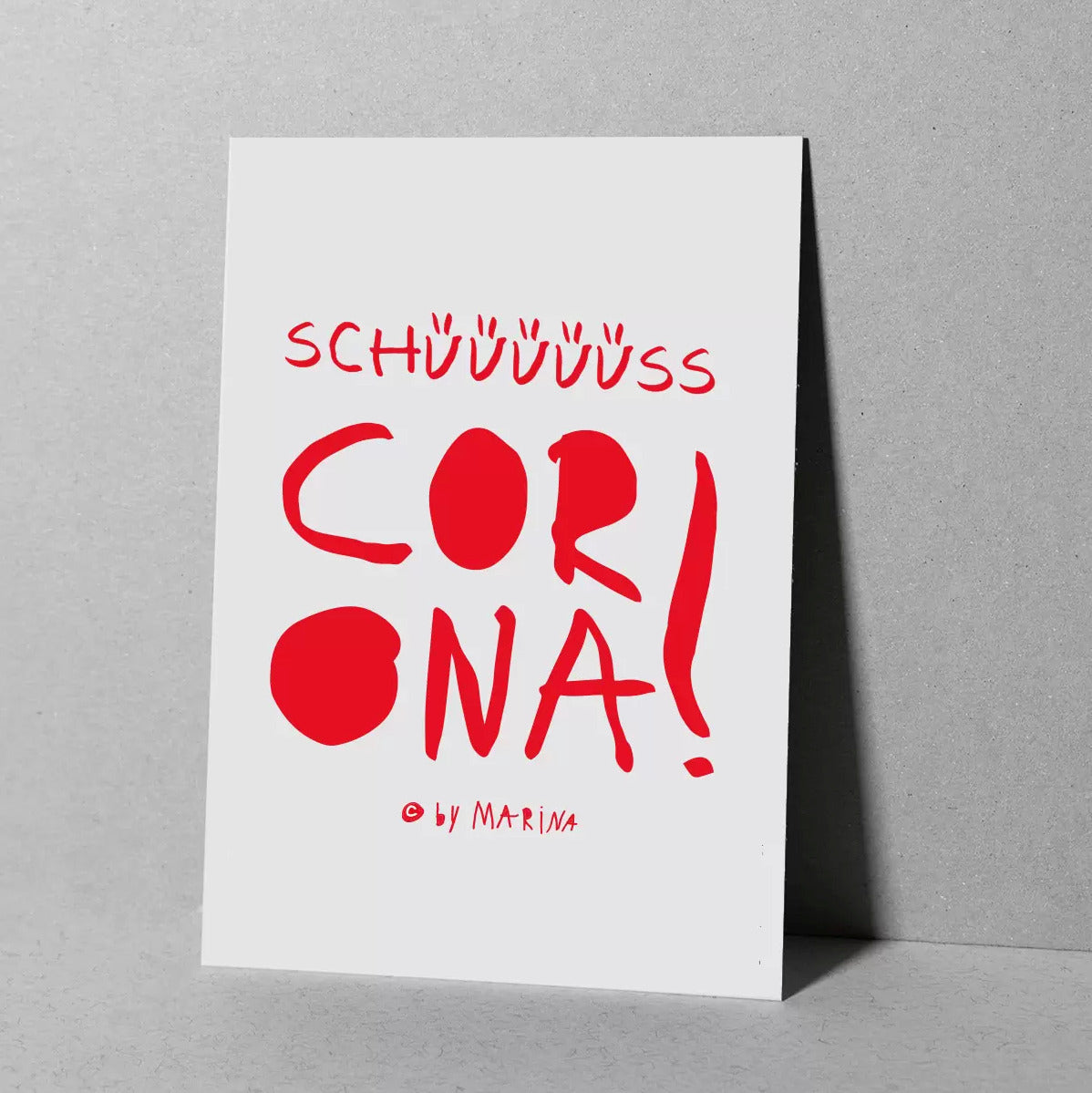 MARI&ANNE Postkarte Schüüüüüss Corona DIN A6