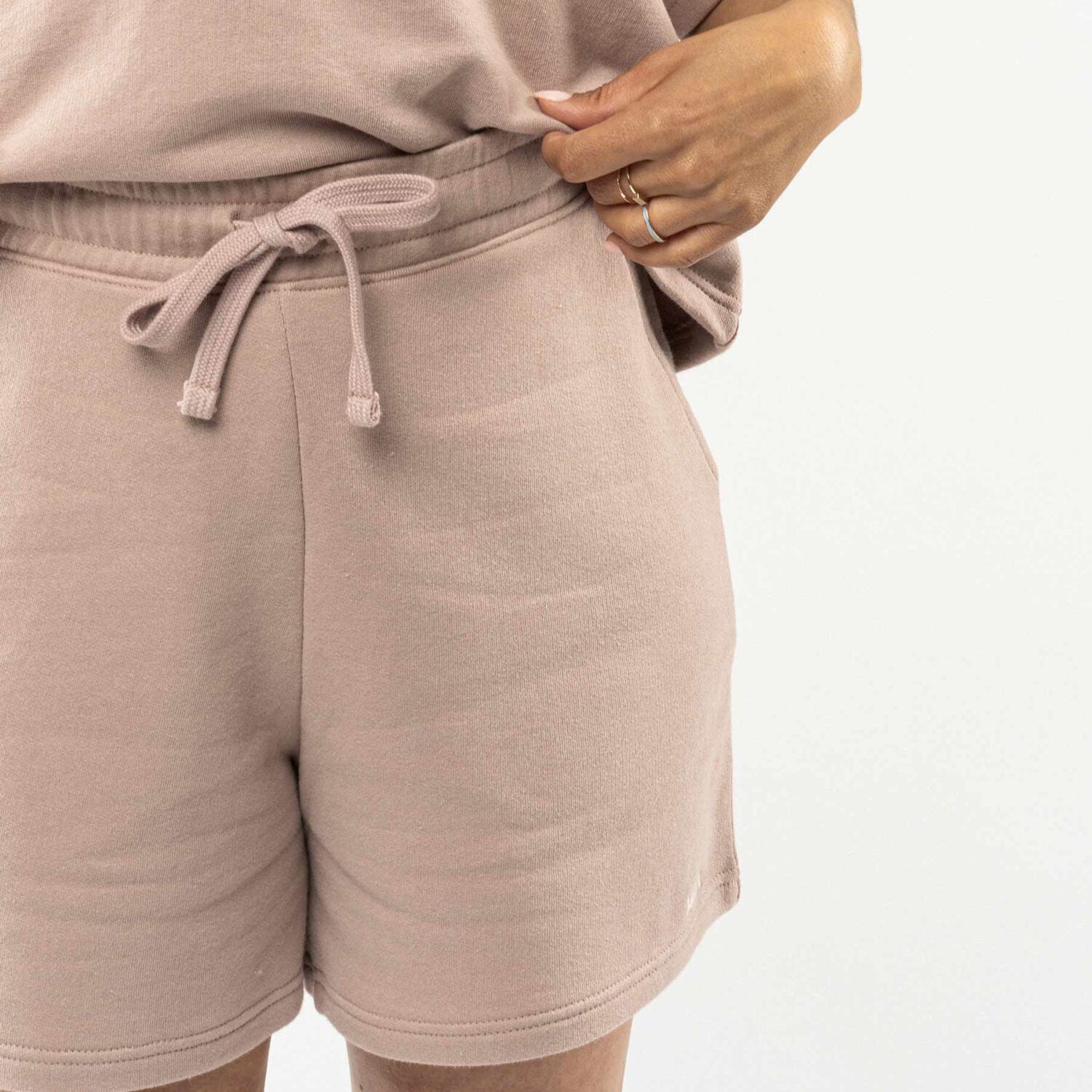 MELA Damen French Terry Shorts "AARANY" - Rose