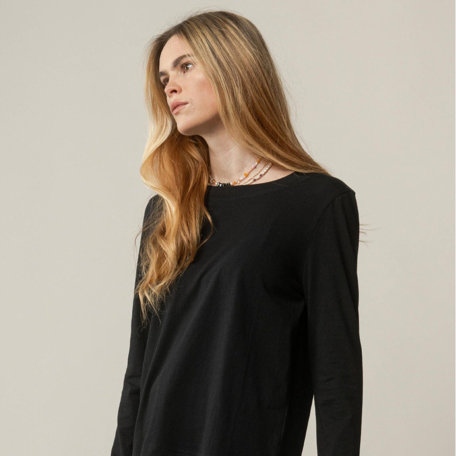 MELA Damen Langarmshirt REENA - schwarz_2