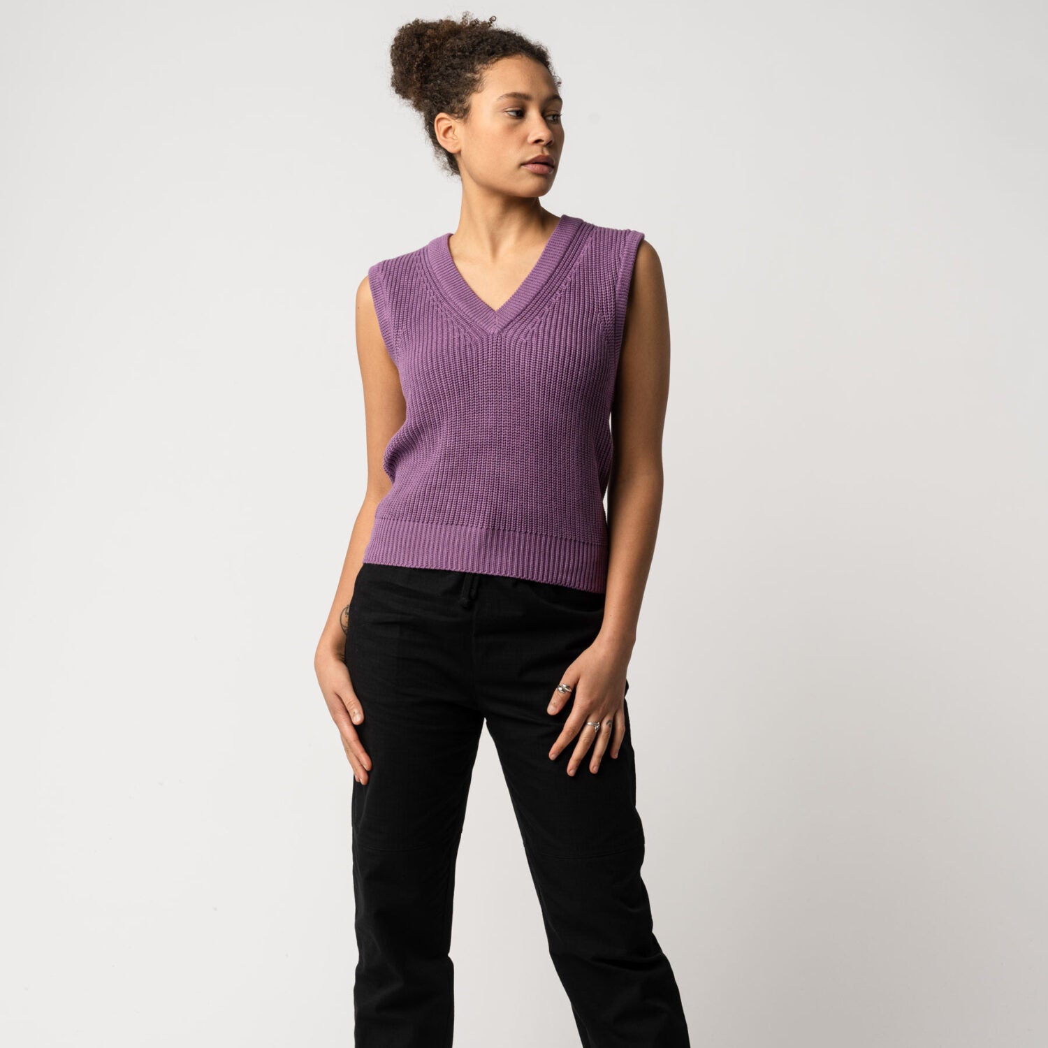 MELA Damen Pullunder DAYITA - lila_4
