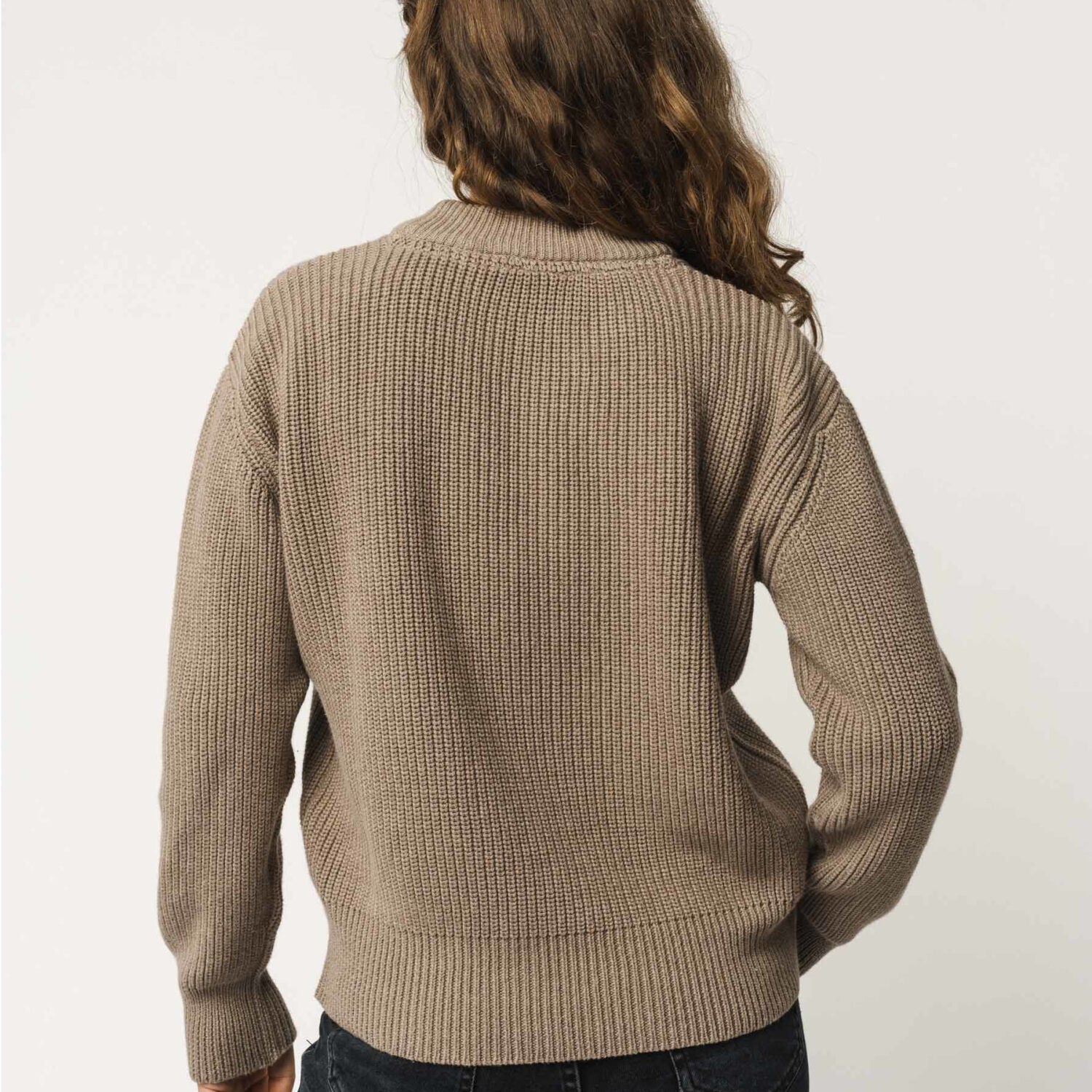 MELA Damen Rippstrickpullover MANIKA - hazel-melange_2