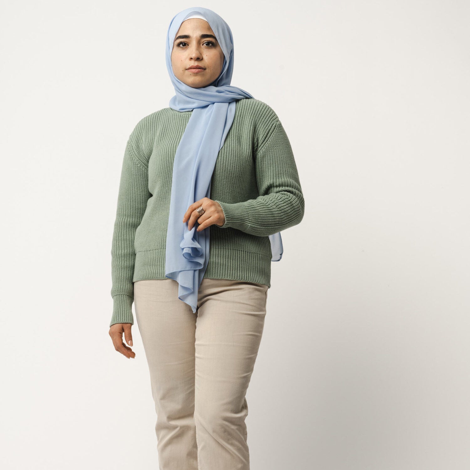 MELA Damen Rippstrickpullover "MANIKA" - mint