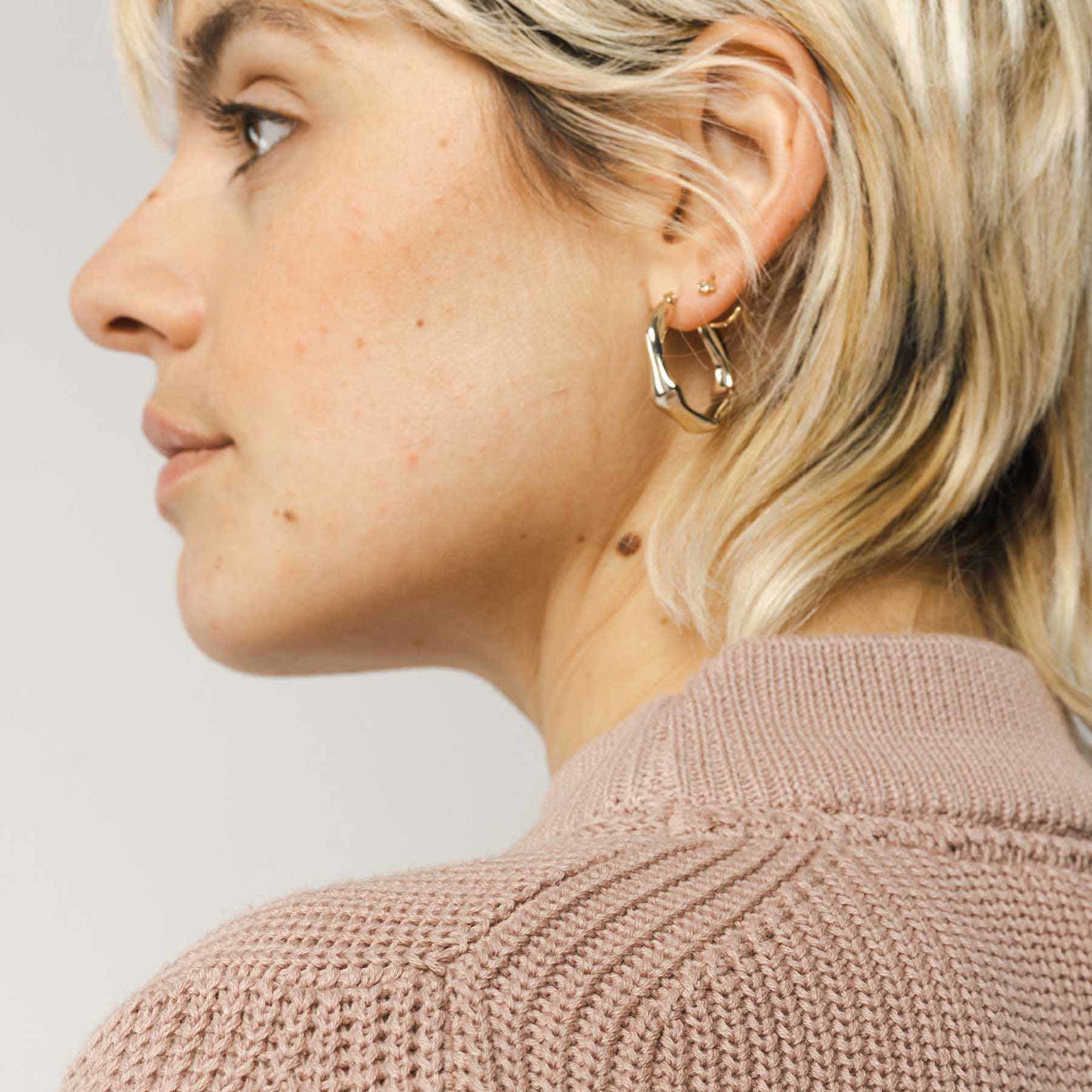 MELA Damen Rippstrickpullover "RIYA" - rose