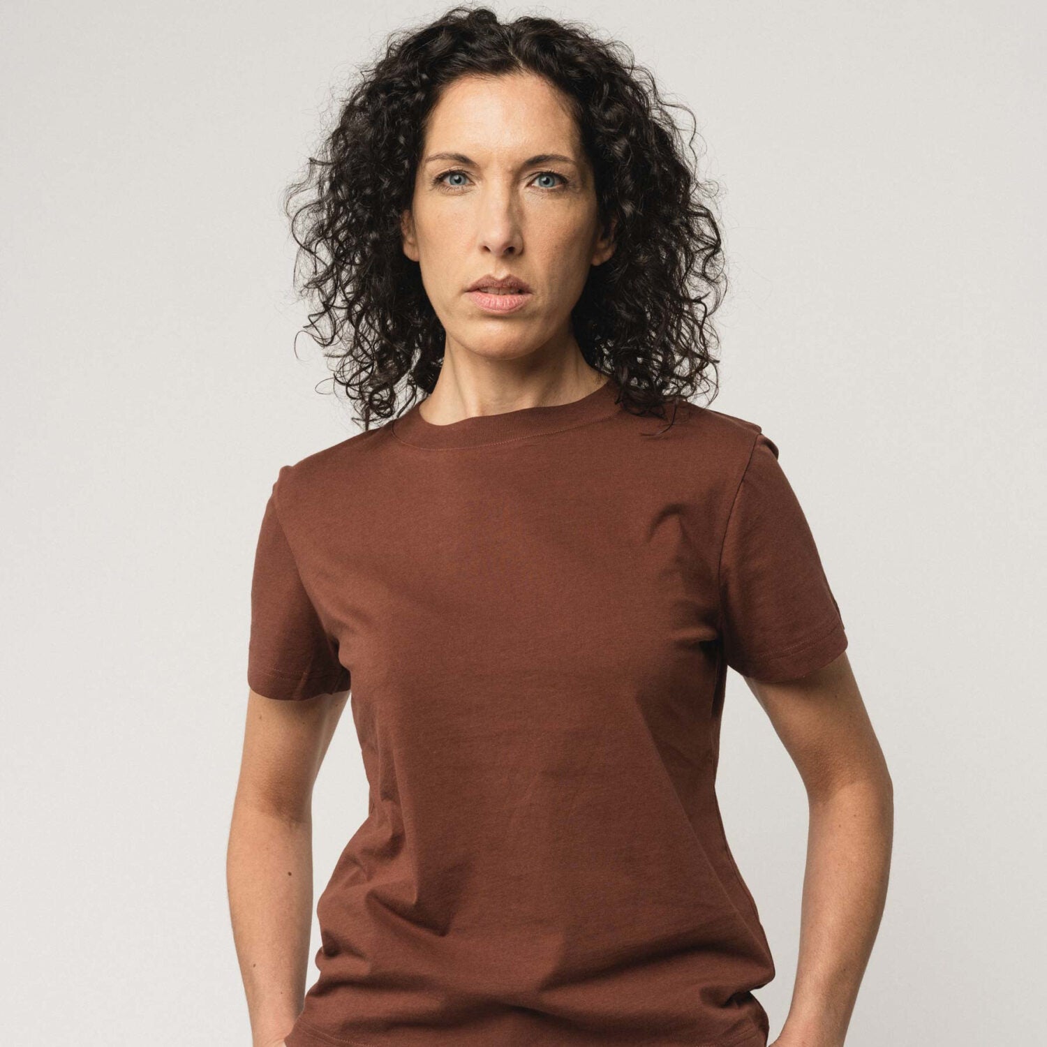 MELA Damen T-Shirt "KHIRA" - mahagoni