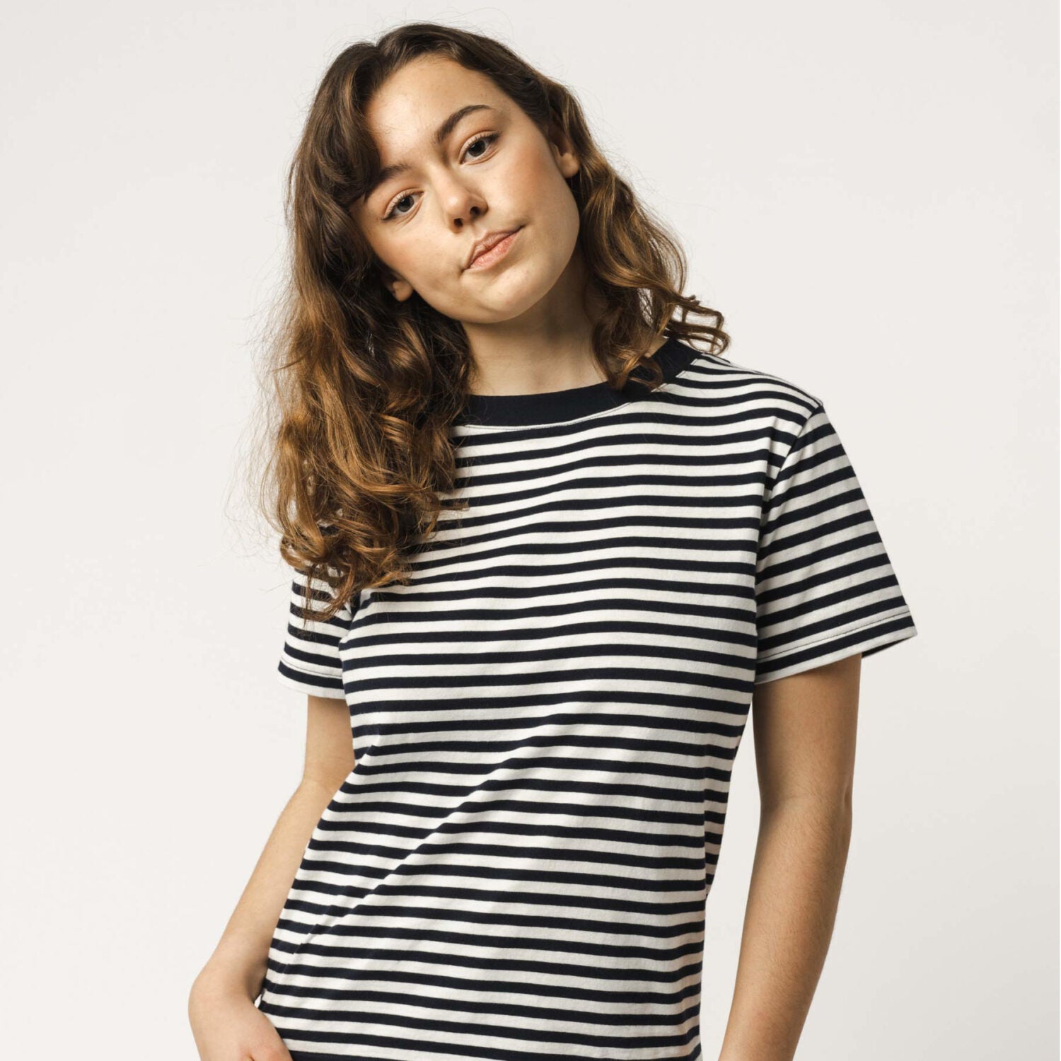 MELA Damen T-Shirt "KHIRA" - navy-weiß gestreift
