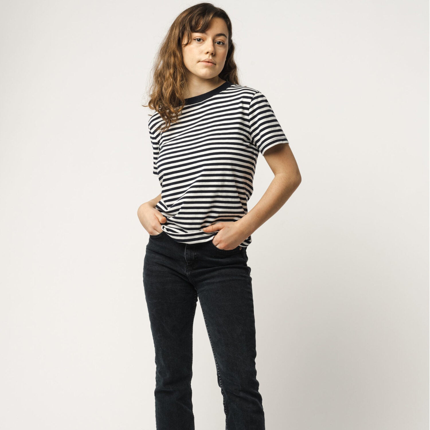 MELA Damen T-Shirt "KHIRA" - navy-weiß gestreift