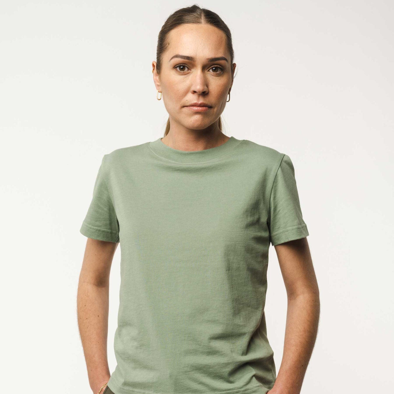 MELA Damen T-Shirt KHIRA - sage_1