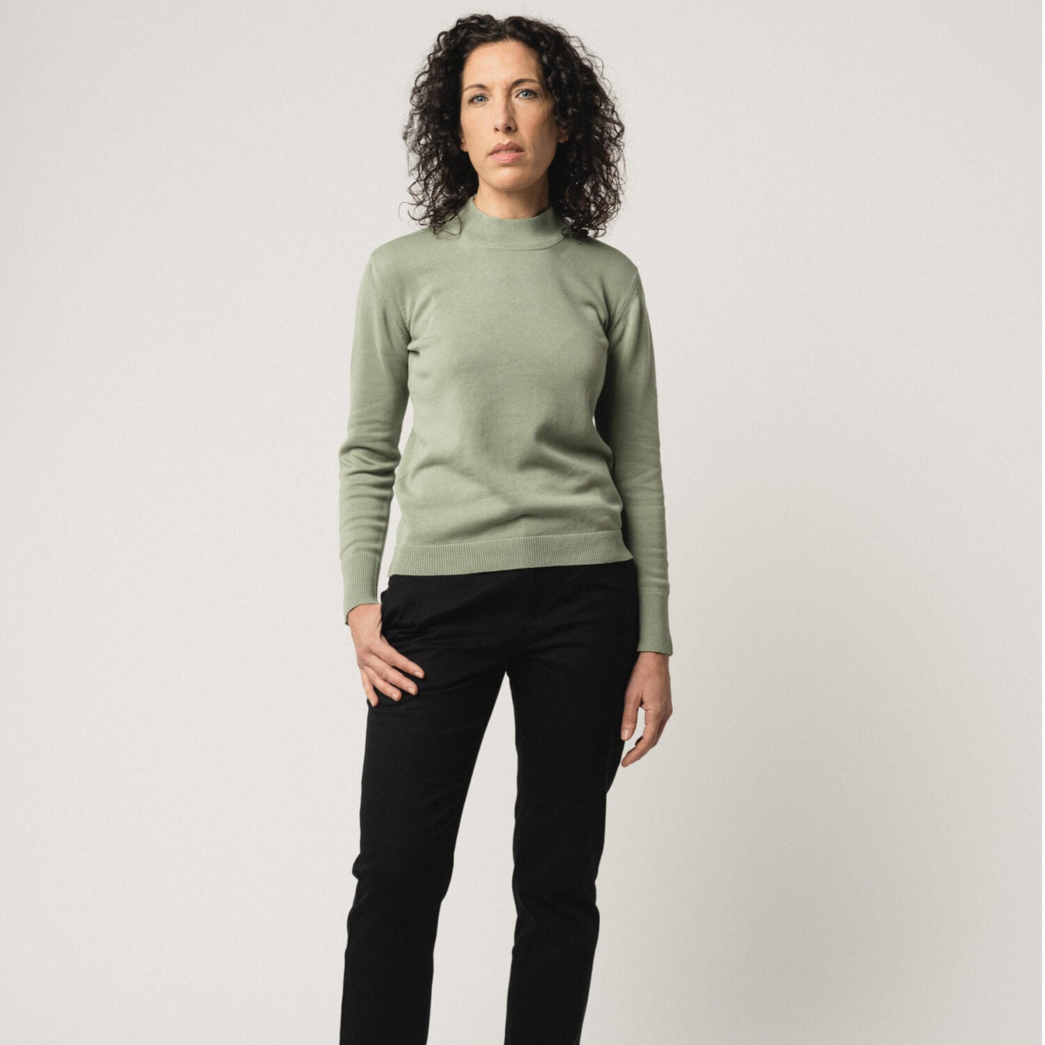 MELA Feinstrick-Pullover "SADA" - mint