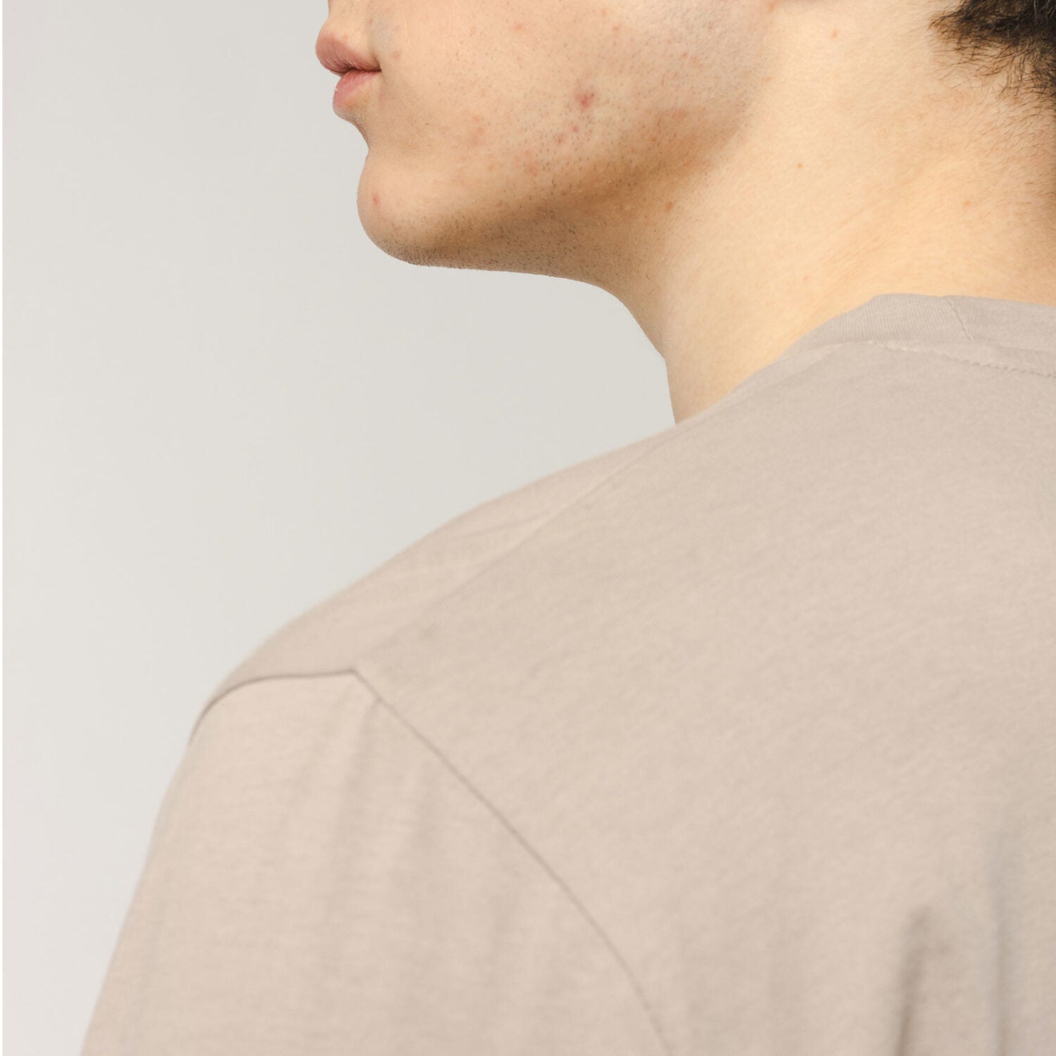 MELA Herren Basic Langarmshirt "JERIN" - taupe