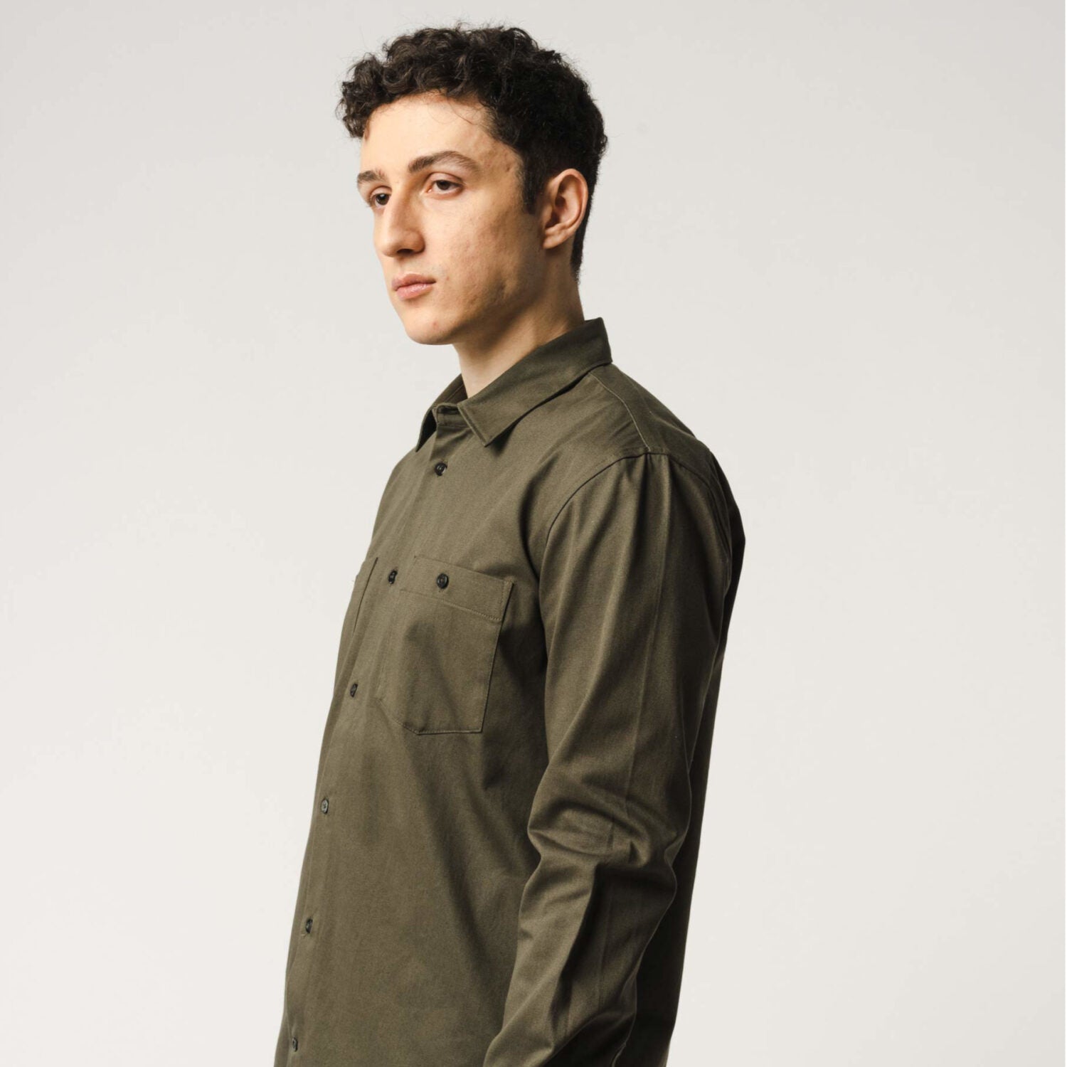 MELA Herren Hemdjacke "PRAN" - dark olive