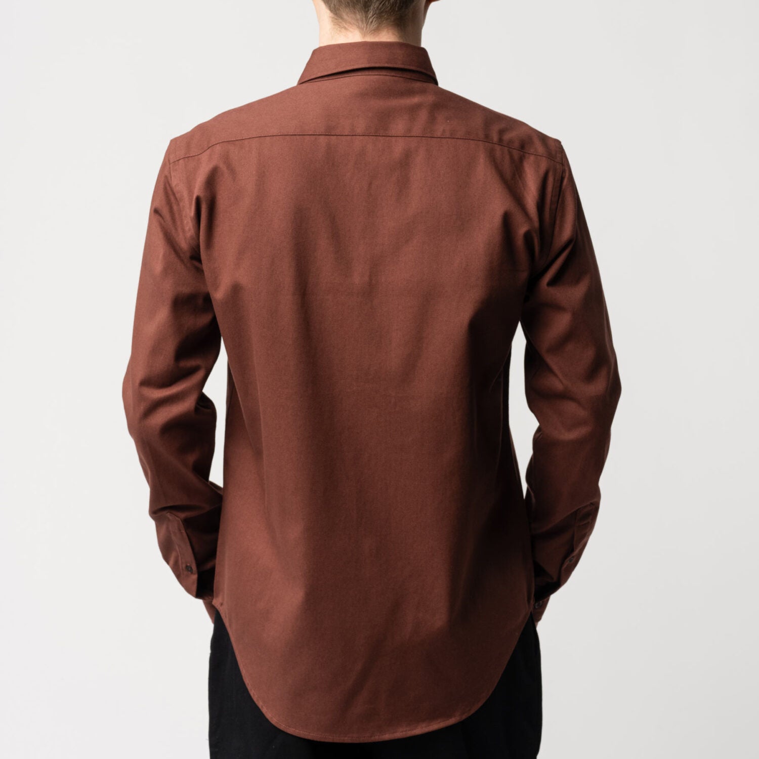 MELA Herren Hemdjacke PRAN - mahagoni_3