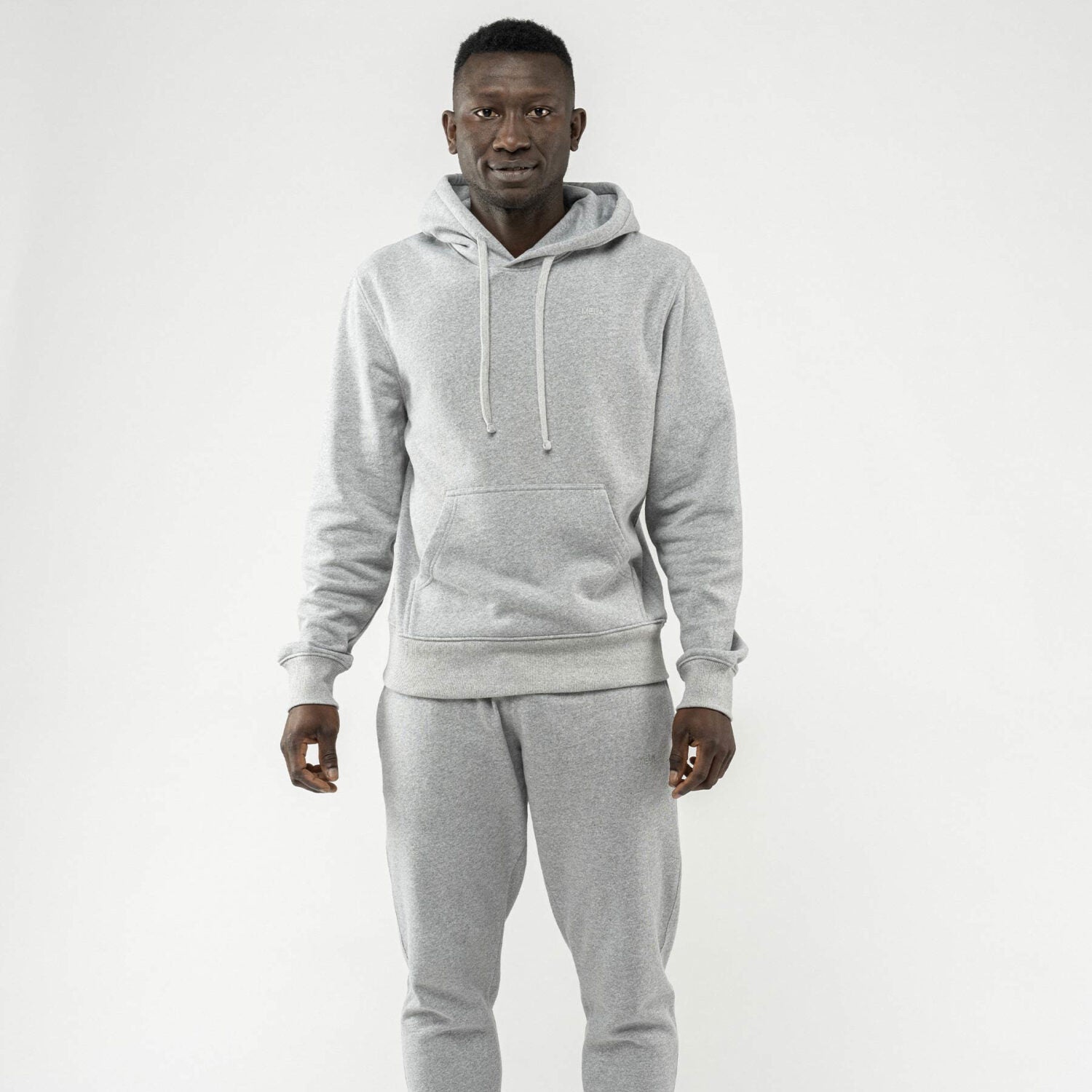 MELA Herren Hoodie "TICAN" - grau-melange