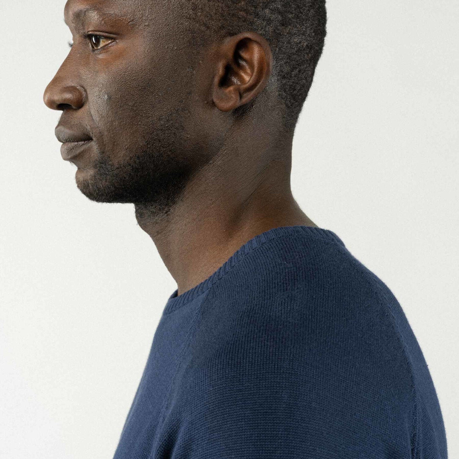 MELA Herren Strickpullover "BASIC" - blau