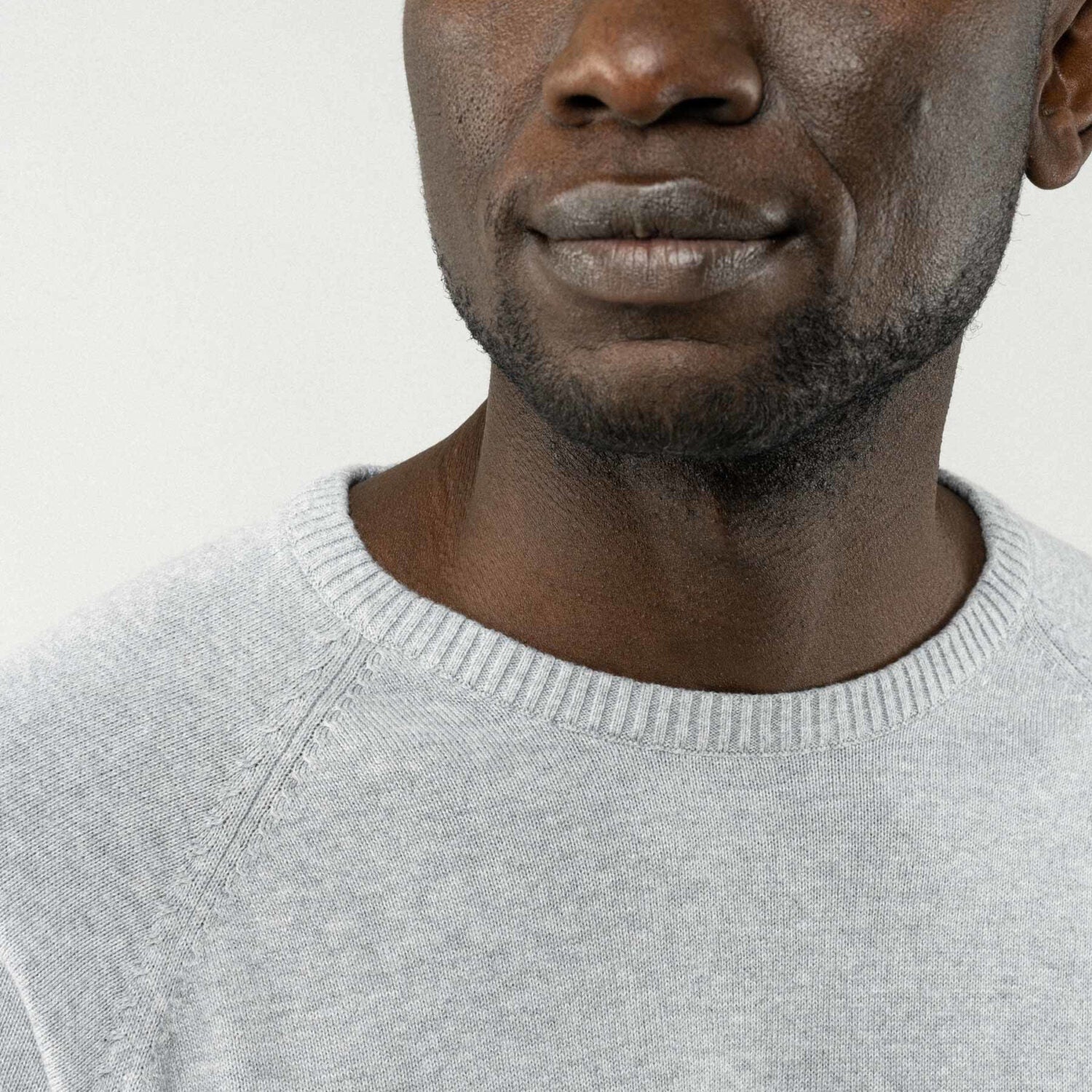 MELA Herren Strickpullover BASIC - grau-melange_5