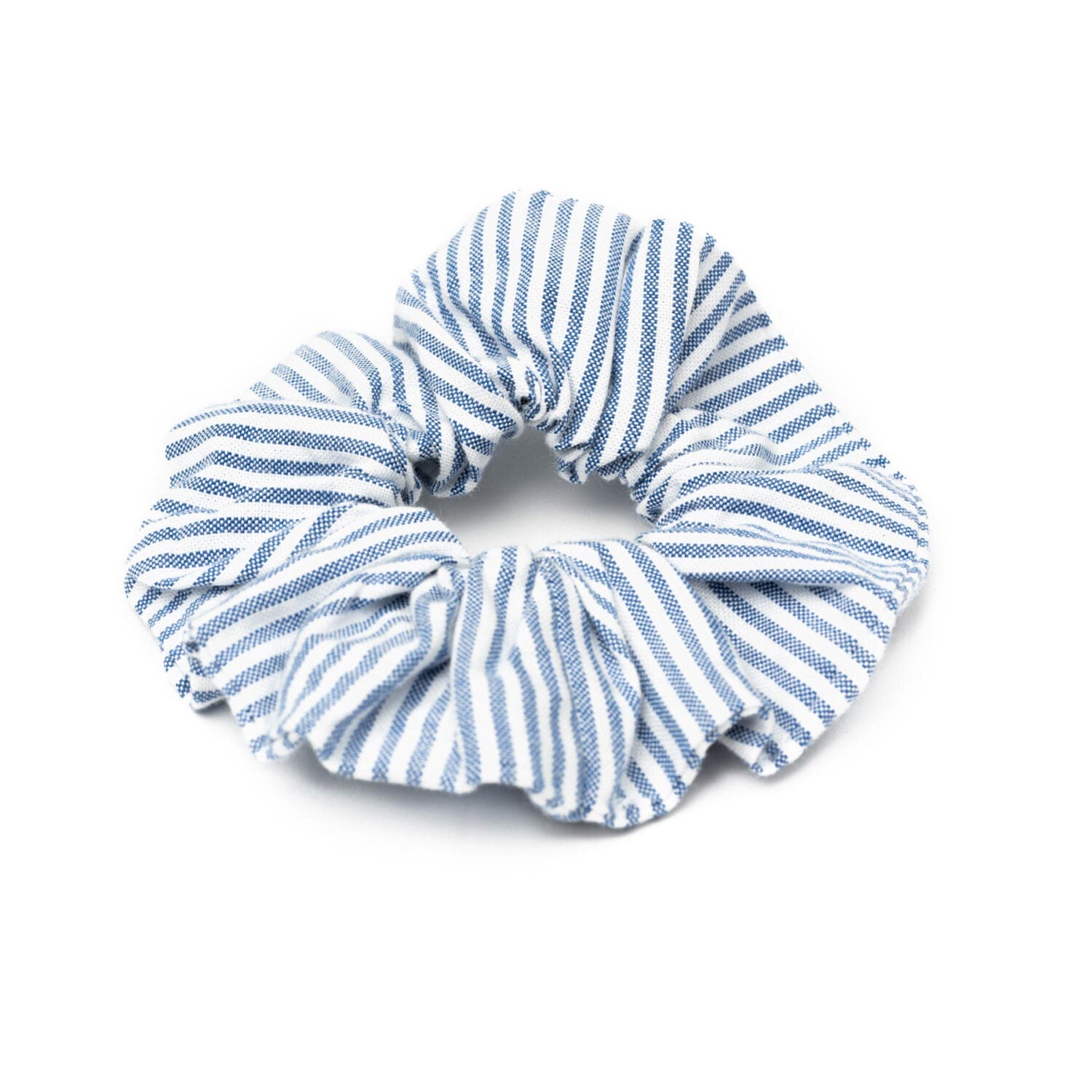 MELA Scrunchie Haargummi "AJITHA" - Blue Stripes