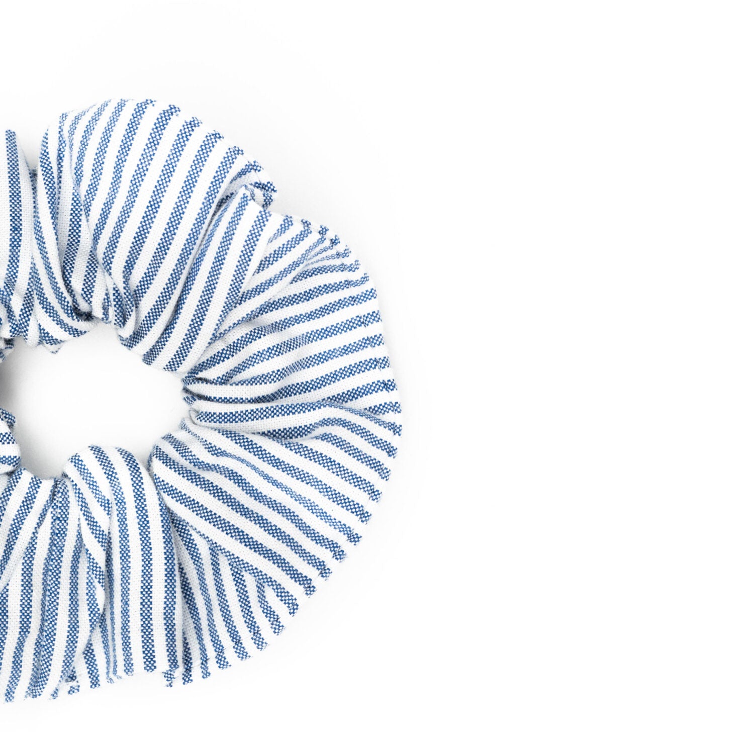 MELA Scrunchie Haargummi "AJITHA" - Blue Stripes
