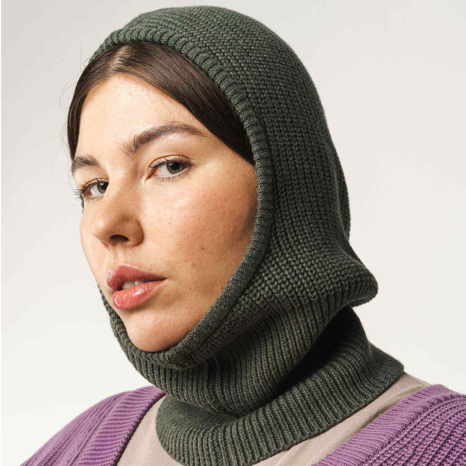 MELA Unisex Balaklava "MAHIMA" - grün-melange