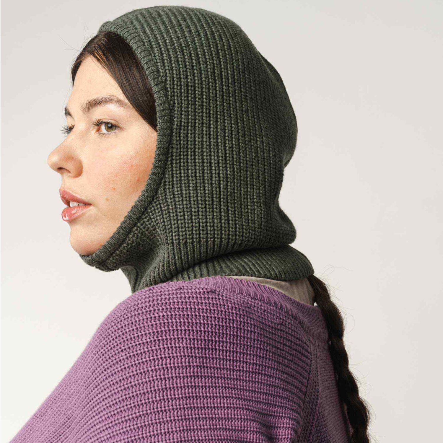 MELA Unisex Balaklava "MAHIMA" - grün-melange