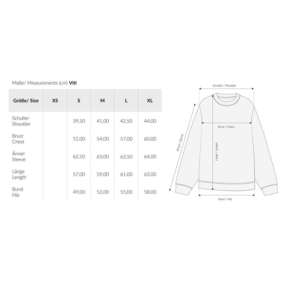 MELAWEAR Damen Feinstrick-Pullover VITI Größentabelle
