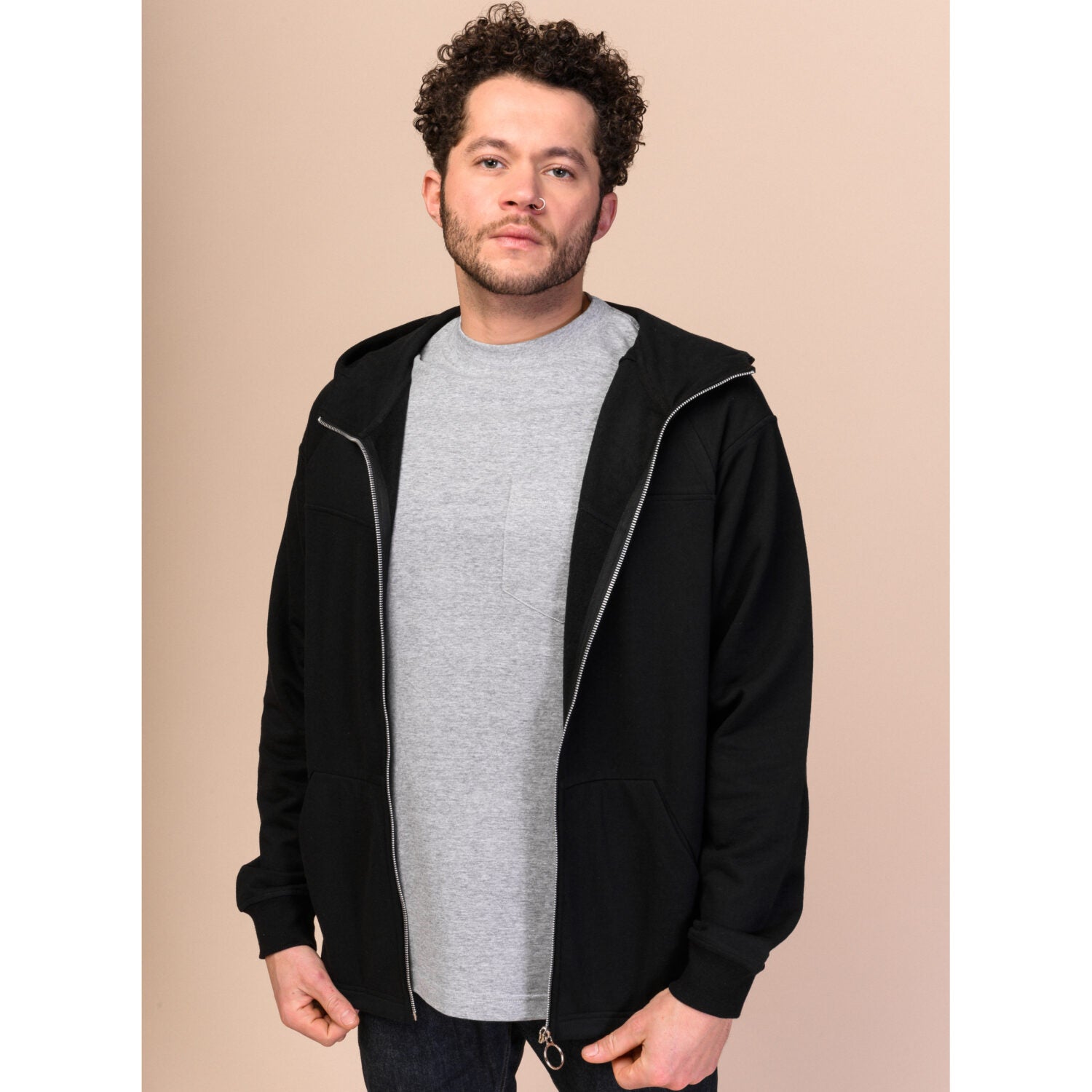 MELAWEAR Herren Sweatjacke "TARUN" Schwarz M