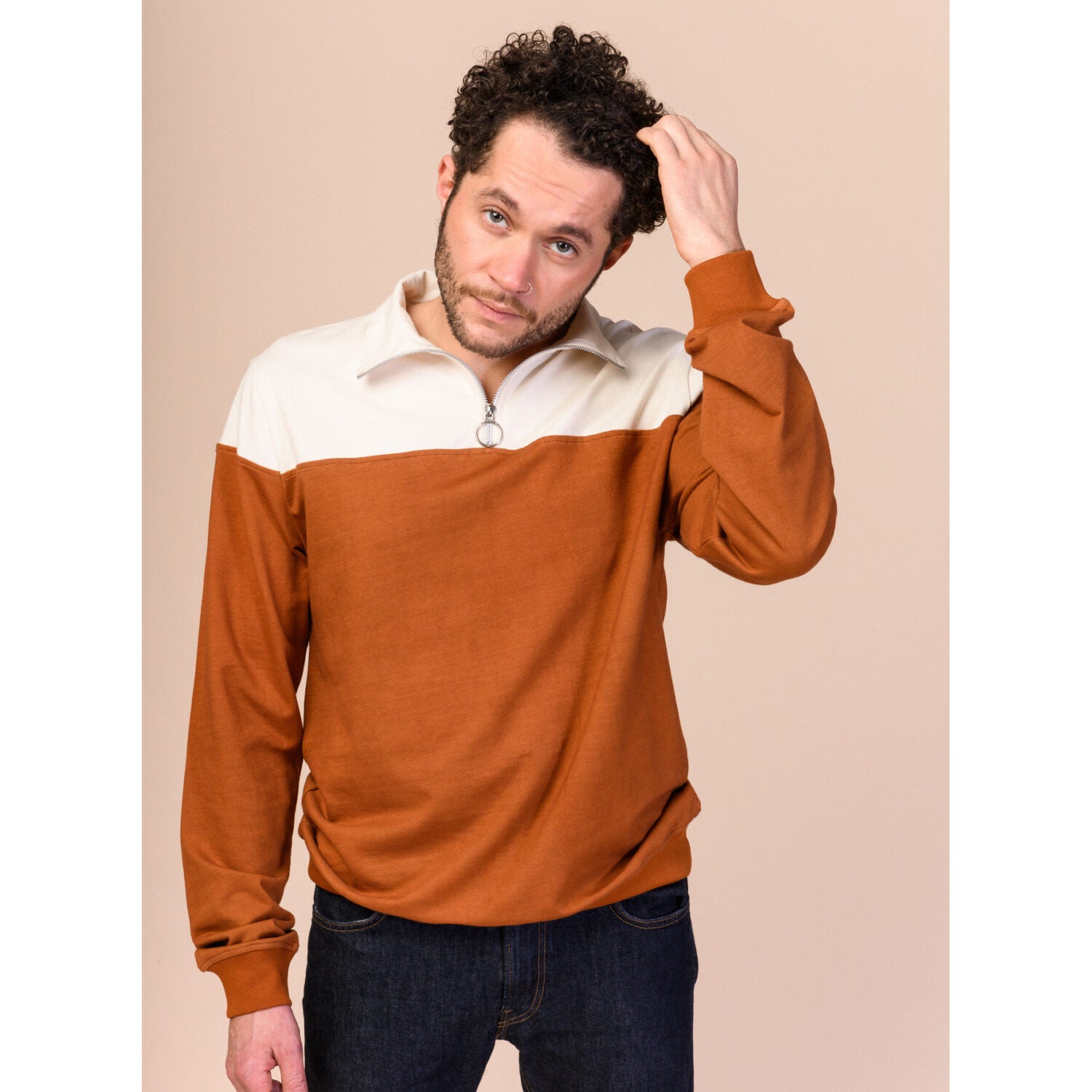 MELAWEAR Herren Troyer "Hari" Rust Cream M