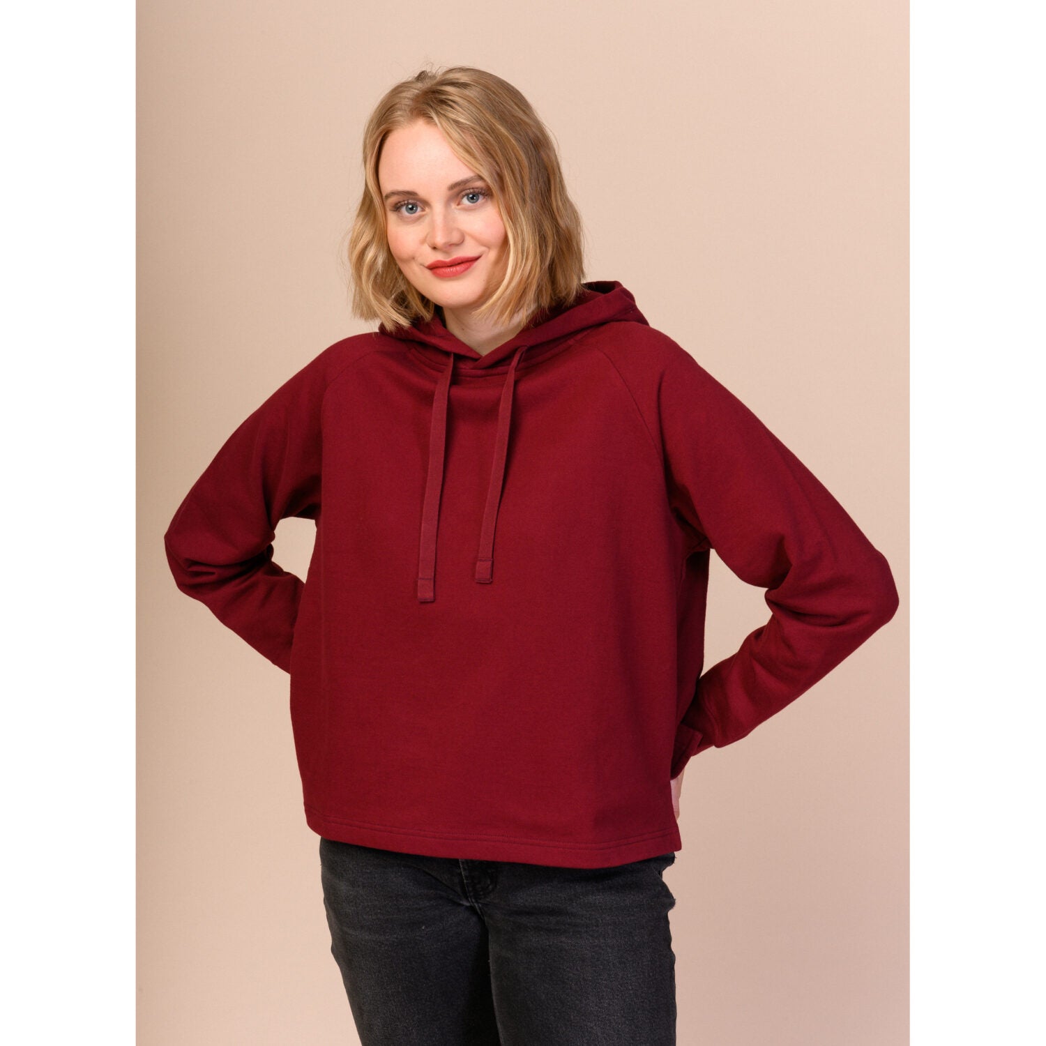 MELAWEAR Hoodie "Devi" Burgunderrot M