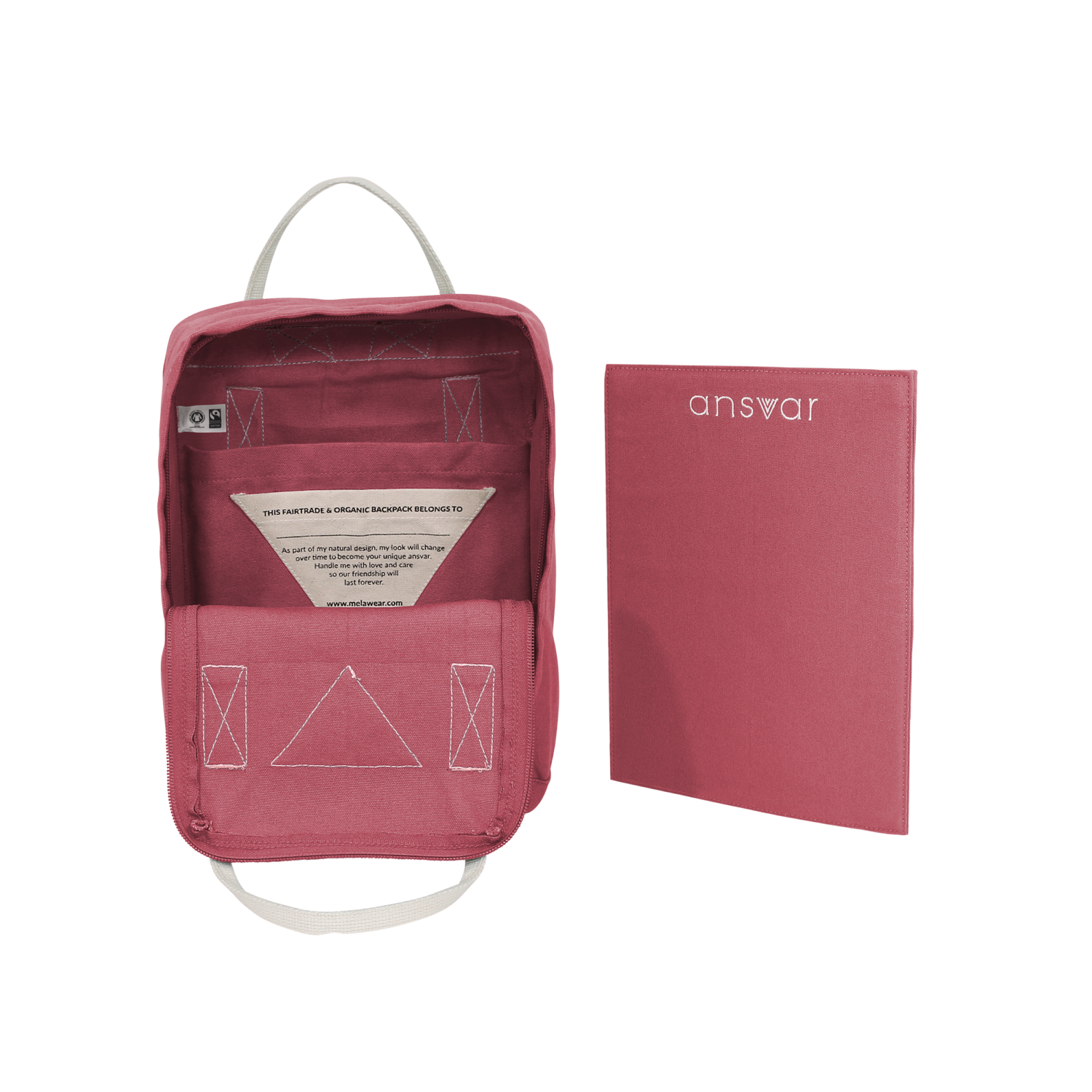 MELAWEAR Mini Rucksack "ansvar IV" altrosa