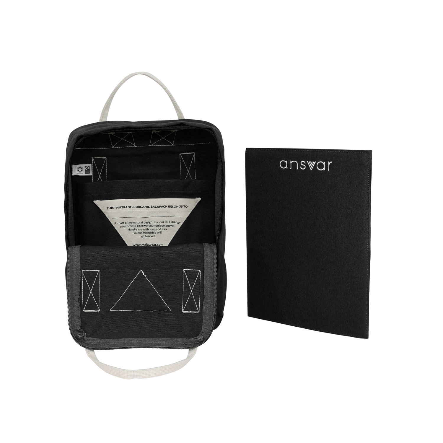 MELAWEAR Mini Rucksack "ansvar IV" schwarz