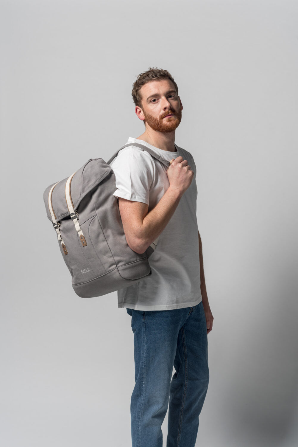 MELAWEAR Rucksack "MELA V" grau