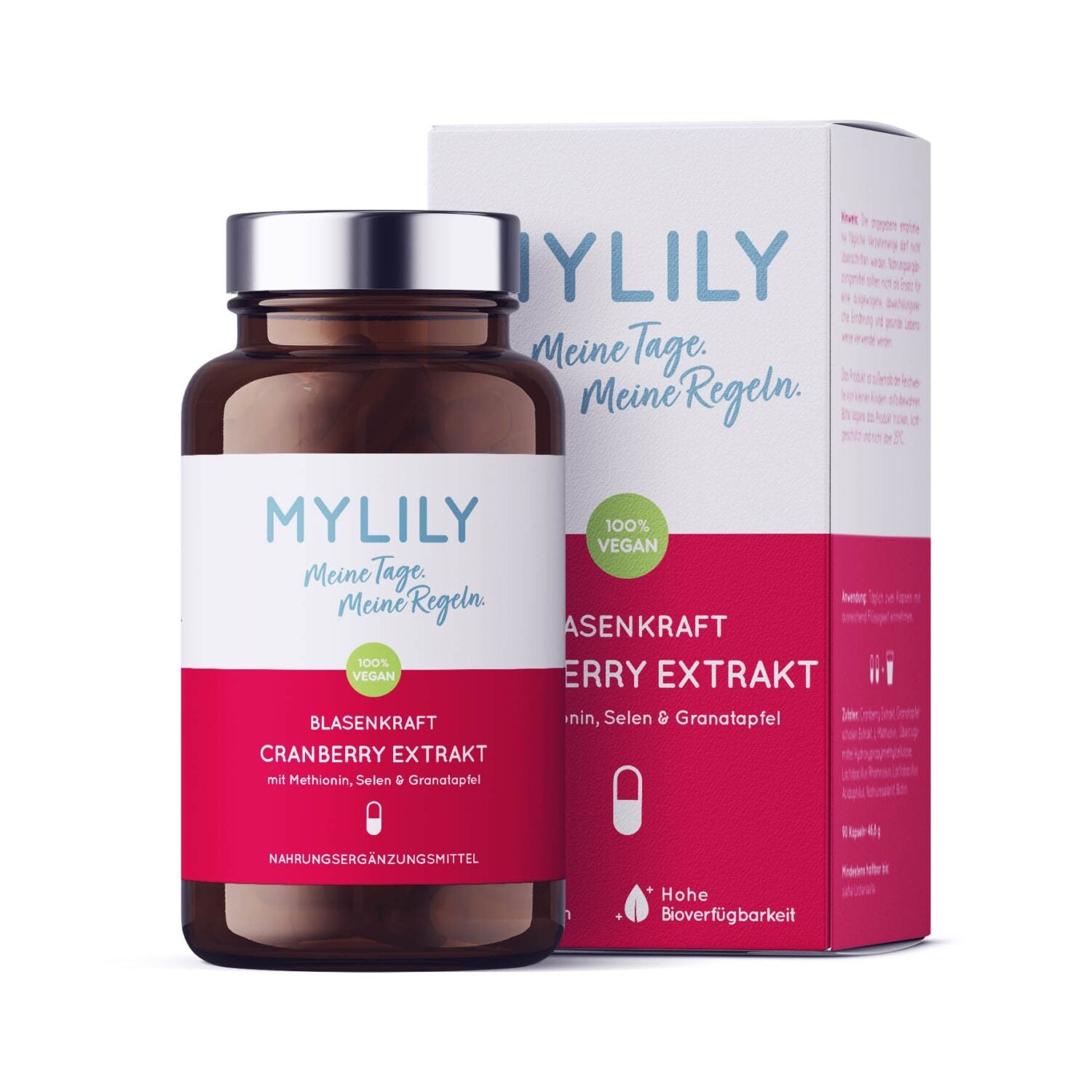 MYLILY Blasenkraft Cranberry, Selen + Granatapfel